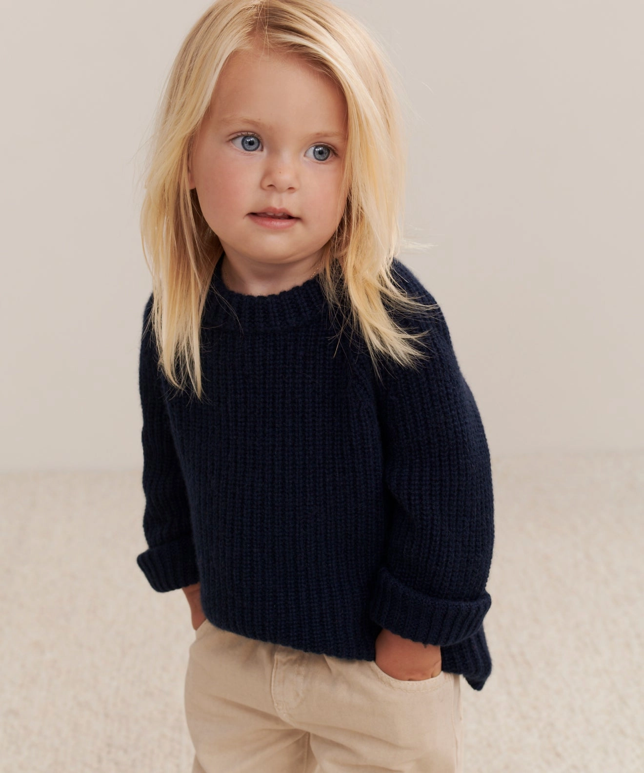 Kids' Cashmere Fisherman Organic Cotton Blend