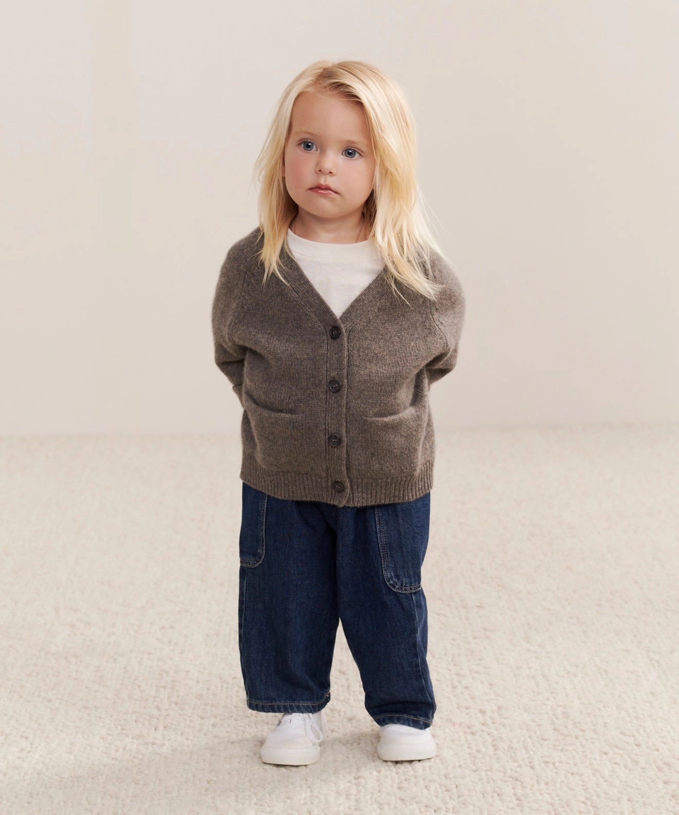 Mood Wear Kids' Cashmere Stanford Cardigan