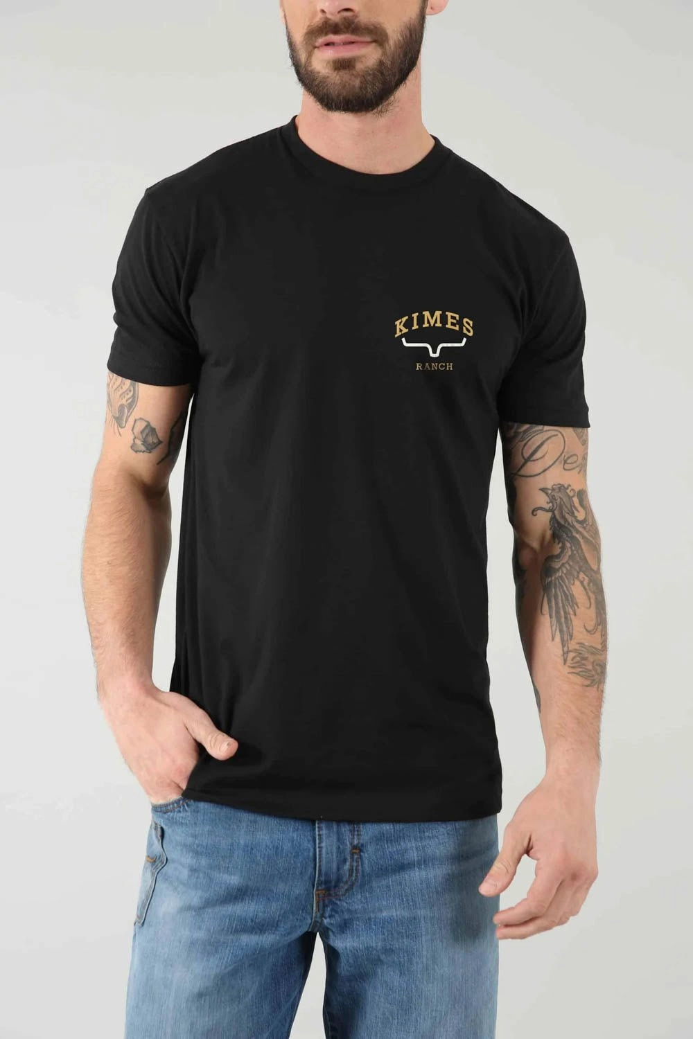 Perfect for Travel Kimes Ranch Mens Since 2009 Black Cotton Blend S/S T-Shirt