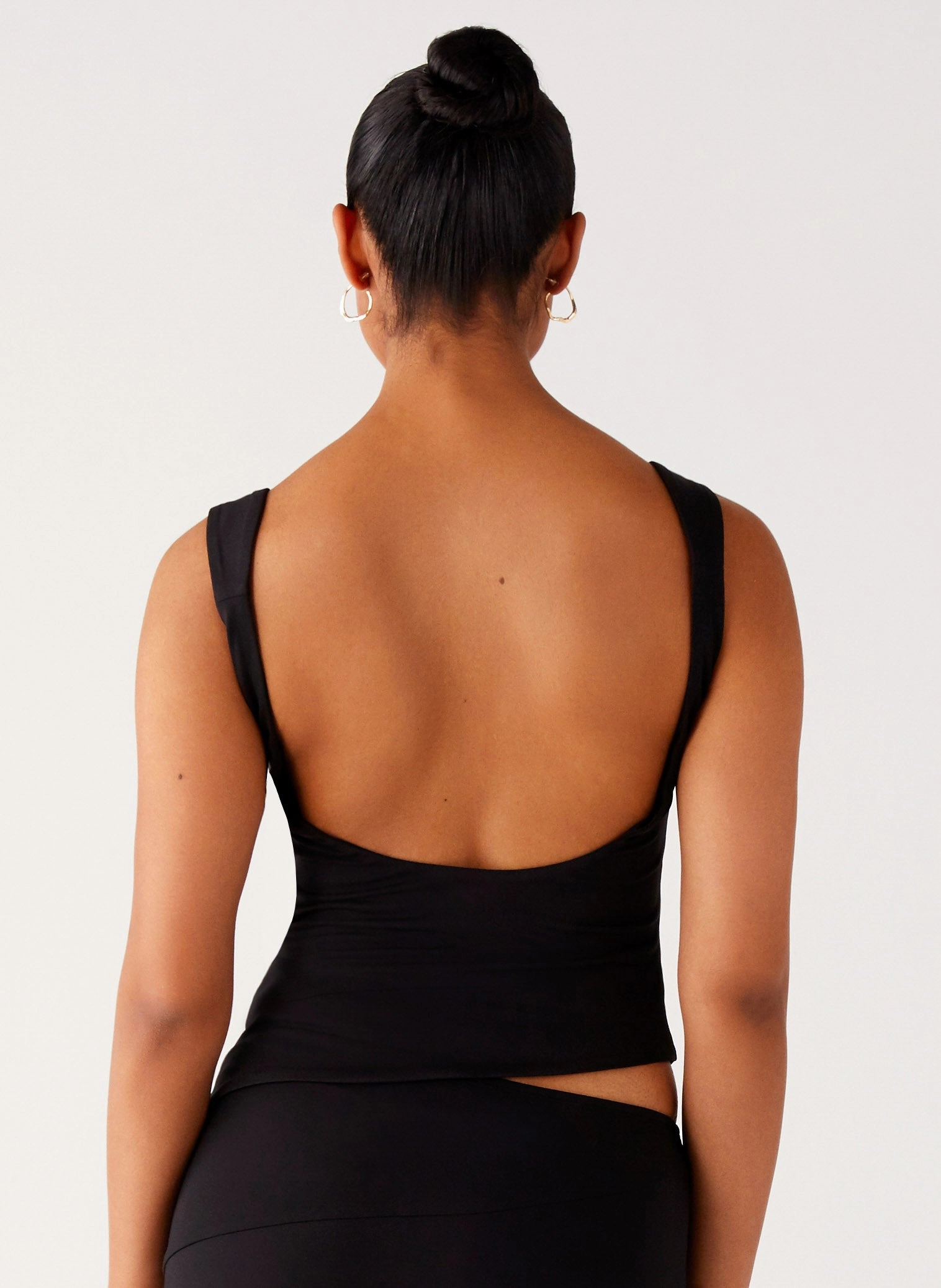Wonderlust Cowl Top - Black Reinforced Hems