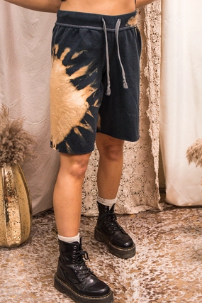 Ribbed cuff Warm Fashion Champion Sun Bleach Dye Sweat Shorts #10