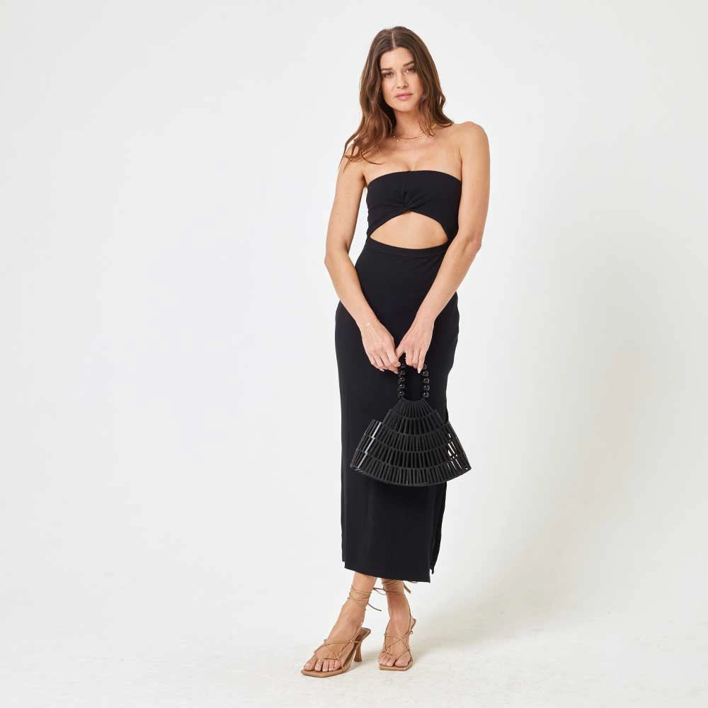 L*Space Kierra Dress - Black Fresh Stitch