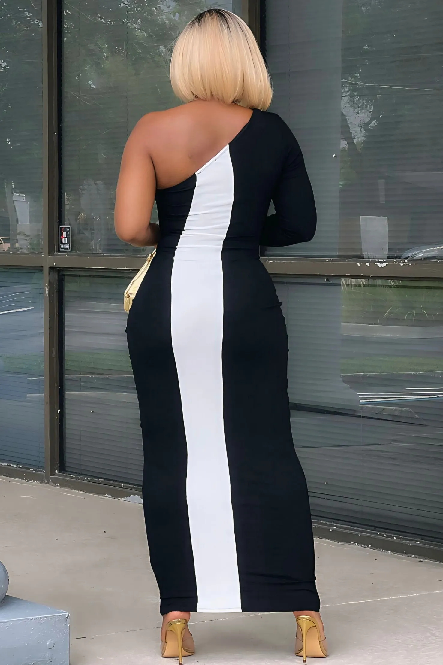 Lauryn Sexy Cut Outs Maxi Dress Structured-Shape