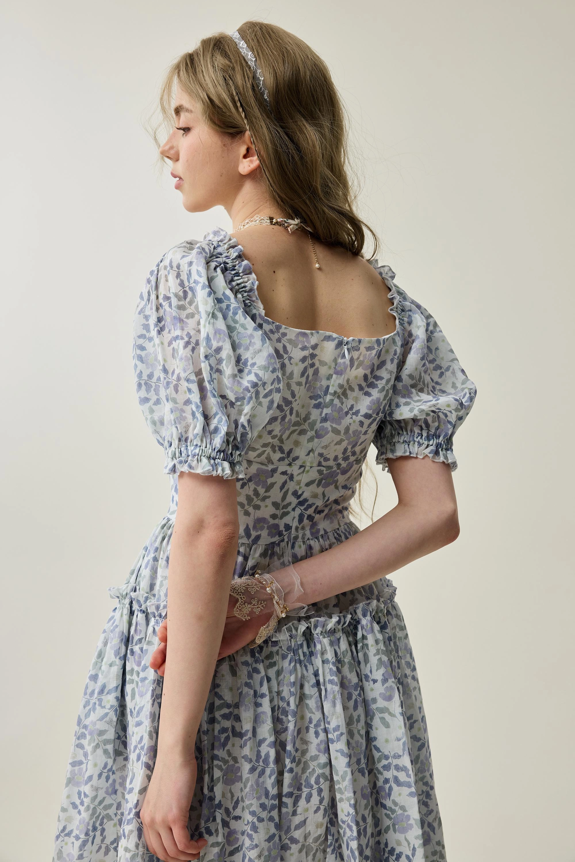 Casual Comfort Fit Julia 35 | Floral linen dress