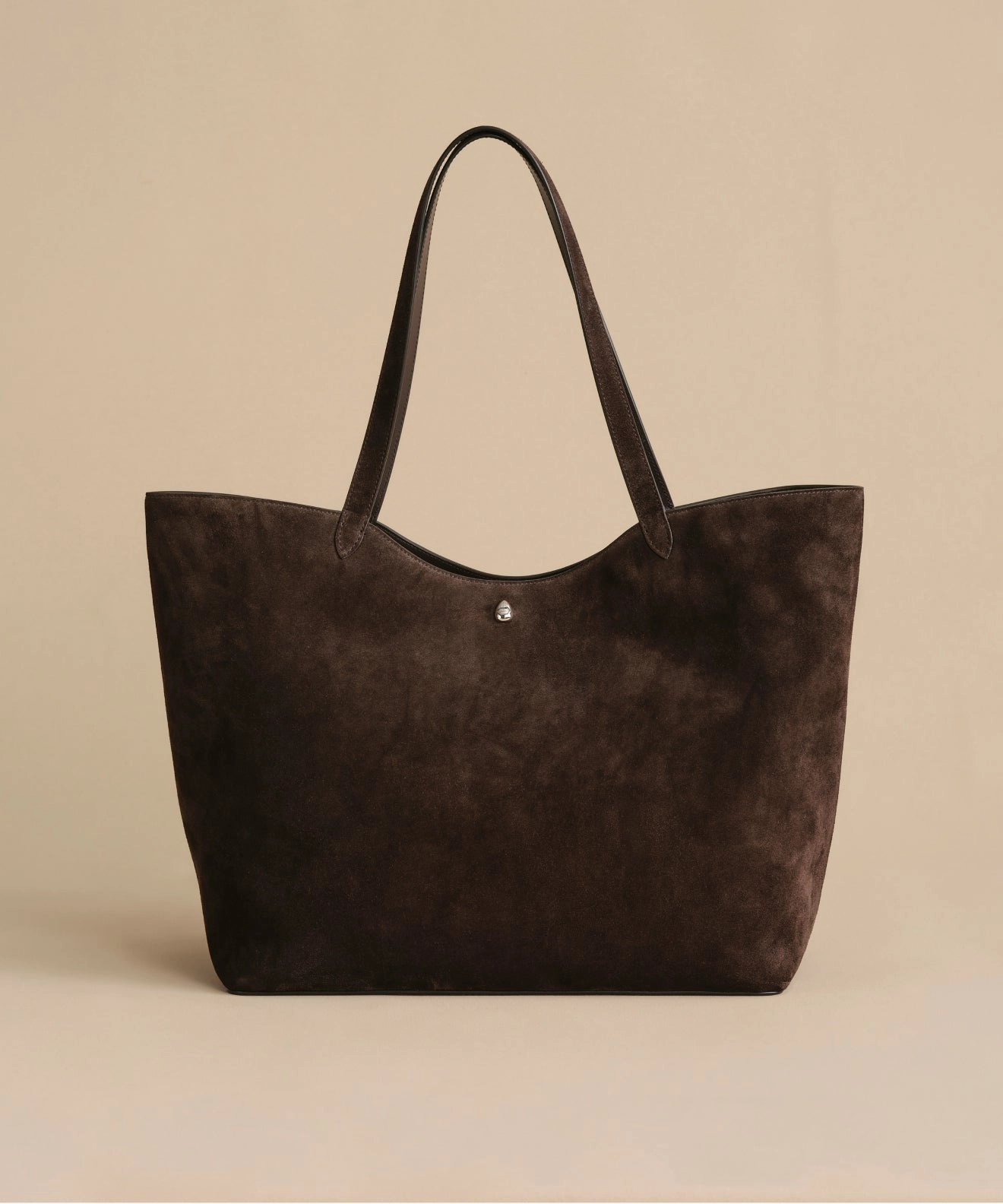 FadeResistant Coating Recycled Fiber Blend Suede Agnes Tote