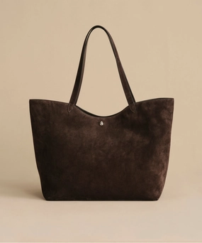 FadeResistant Coating Recycled Fiber Blend Suede Agnes Tote
