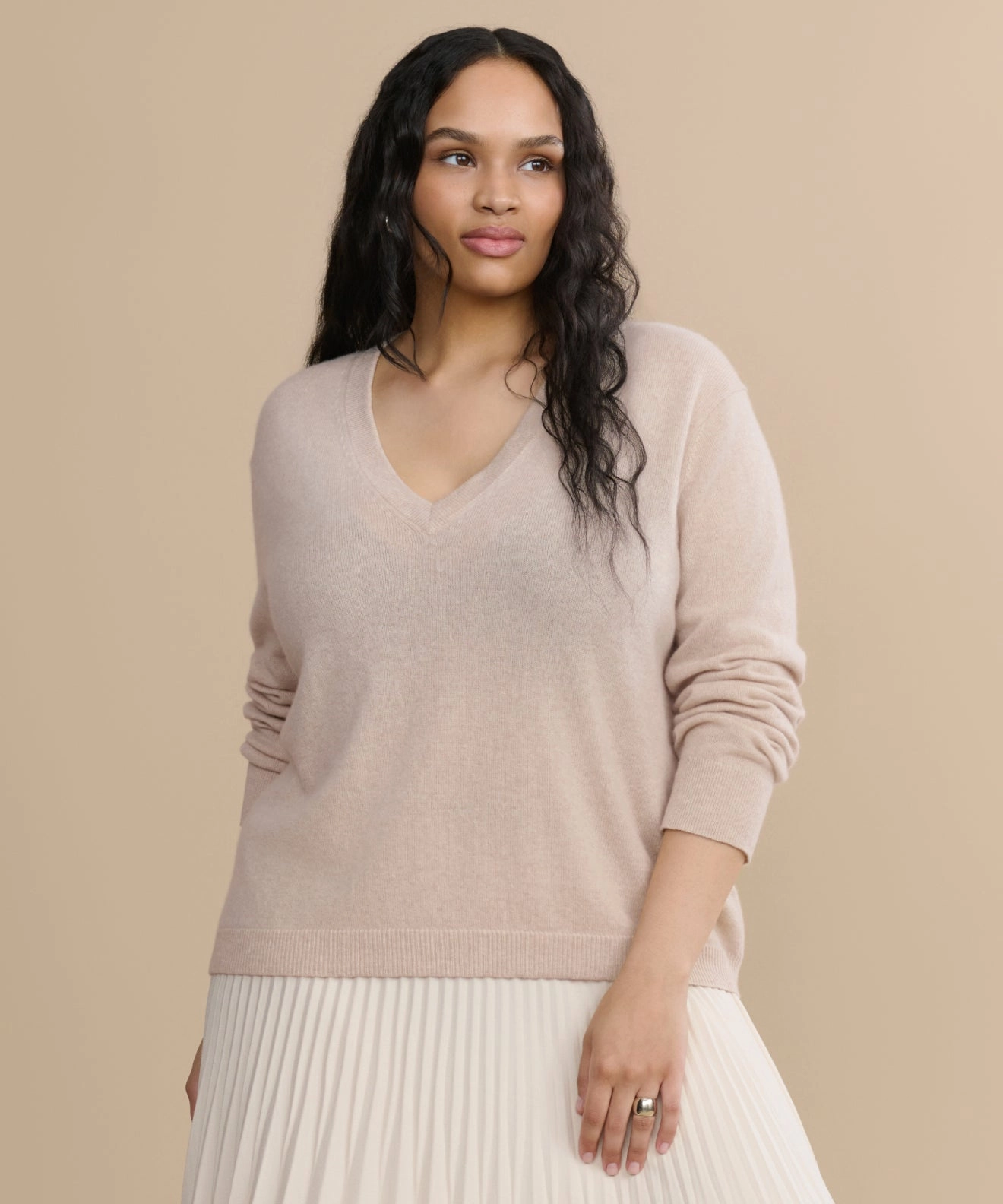 Flynn Cashmere Sweater Simple Silhouette Thermochromic Fiber Applications