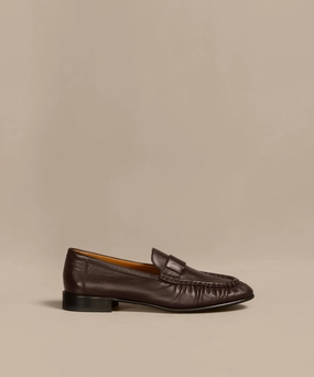Leather Dylan Loafer High Collar Protection Design