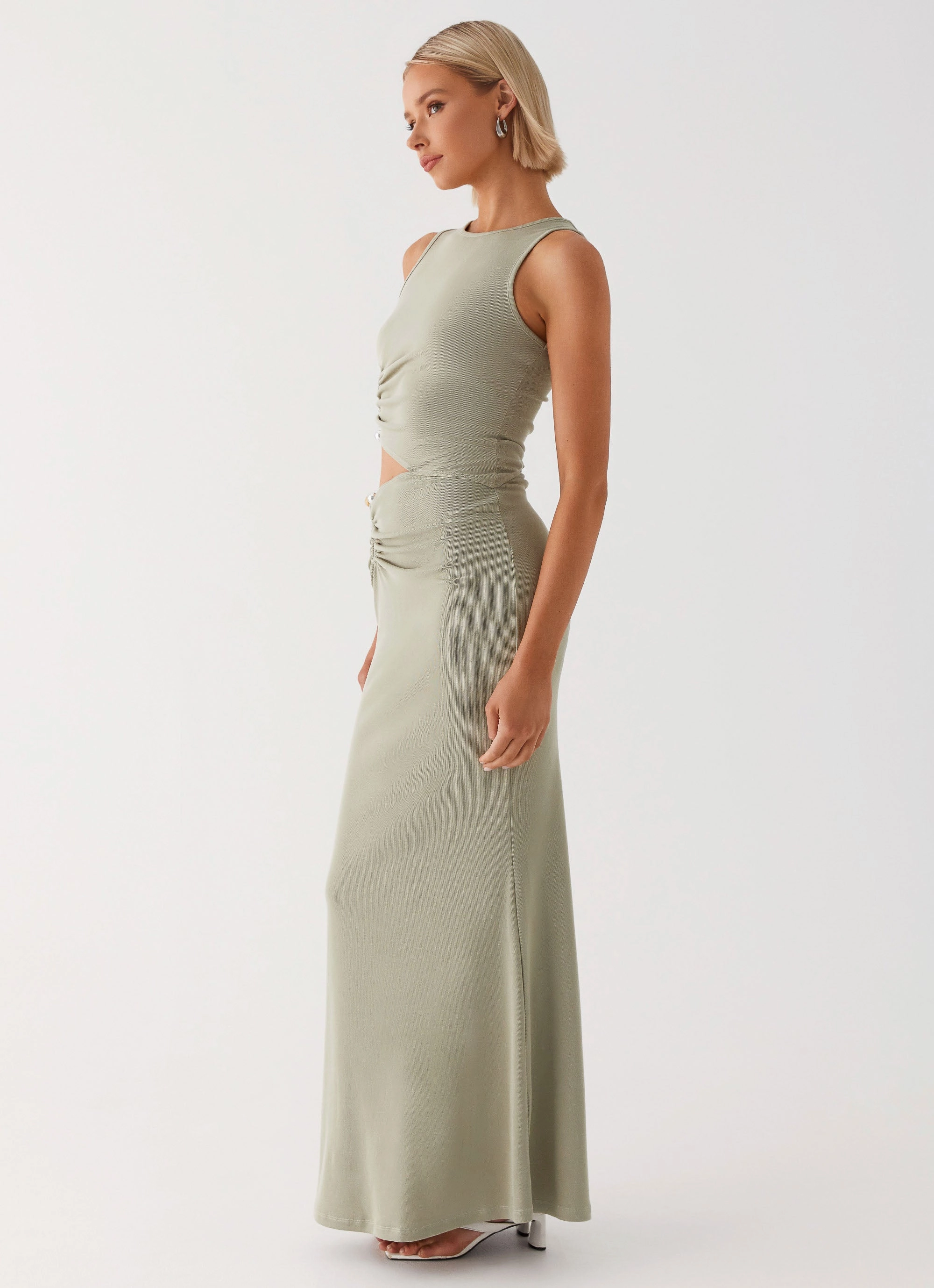Flowy Cut Lennox Maxi Dress - Sage