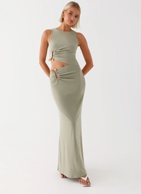 Versatile-Style All-Occasion Wear Lennox Maxi Dress - Sage