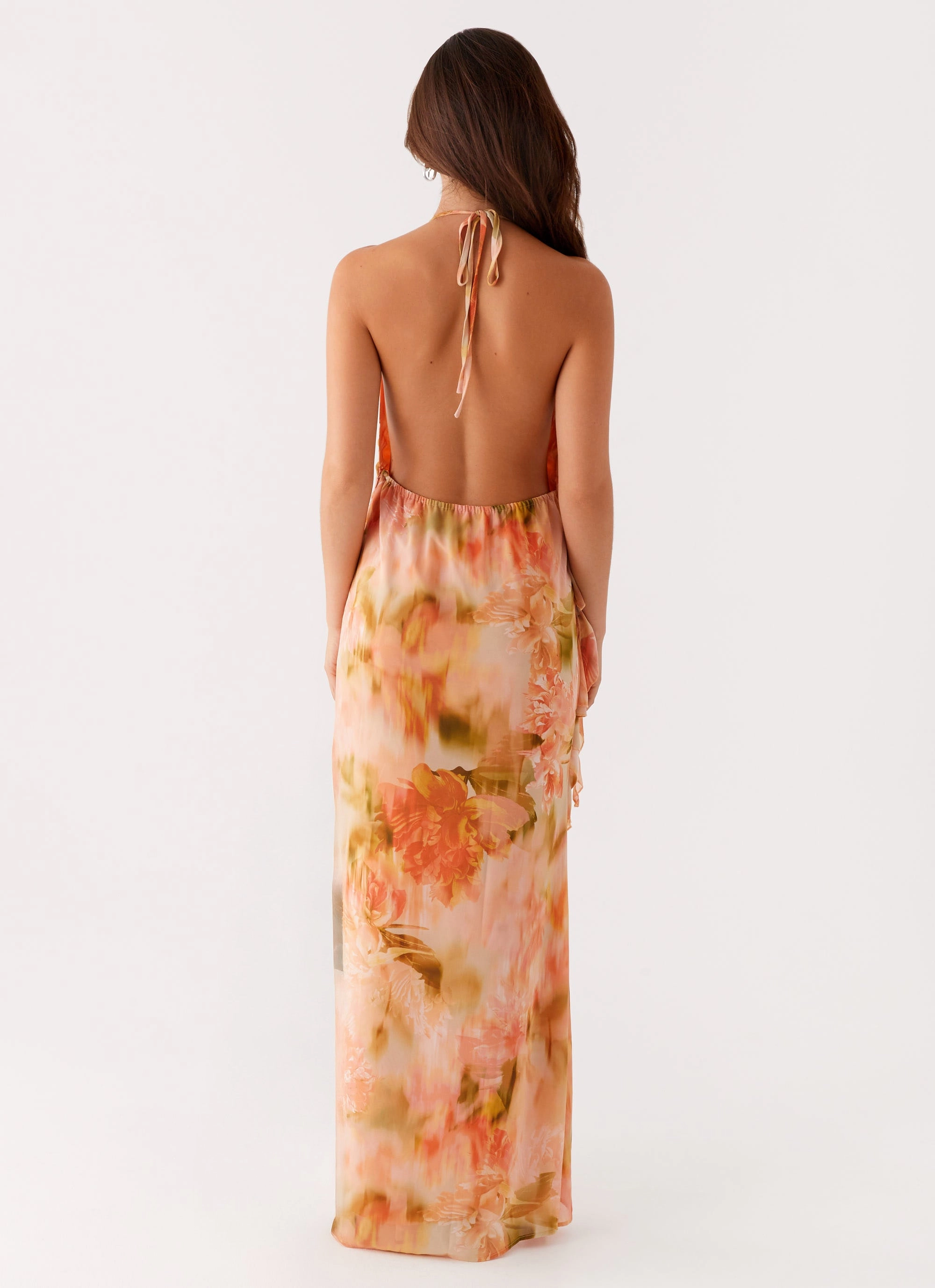 Diedre Rose Strappy Maxi Dress - Sunset Floral Everyday Piece Anti-bacterial