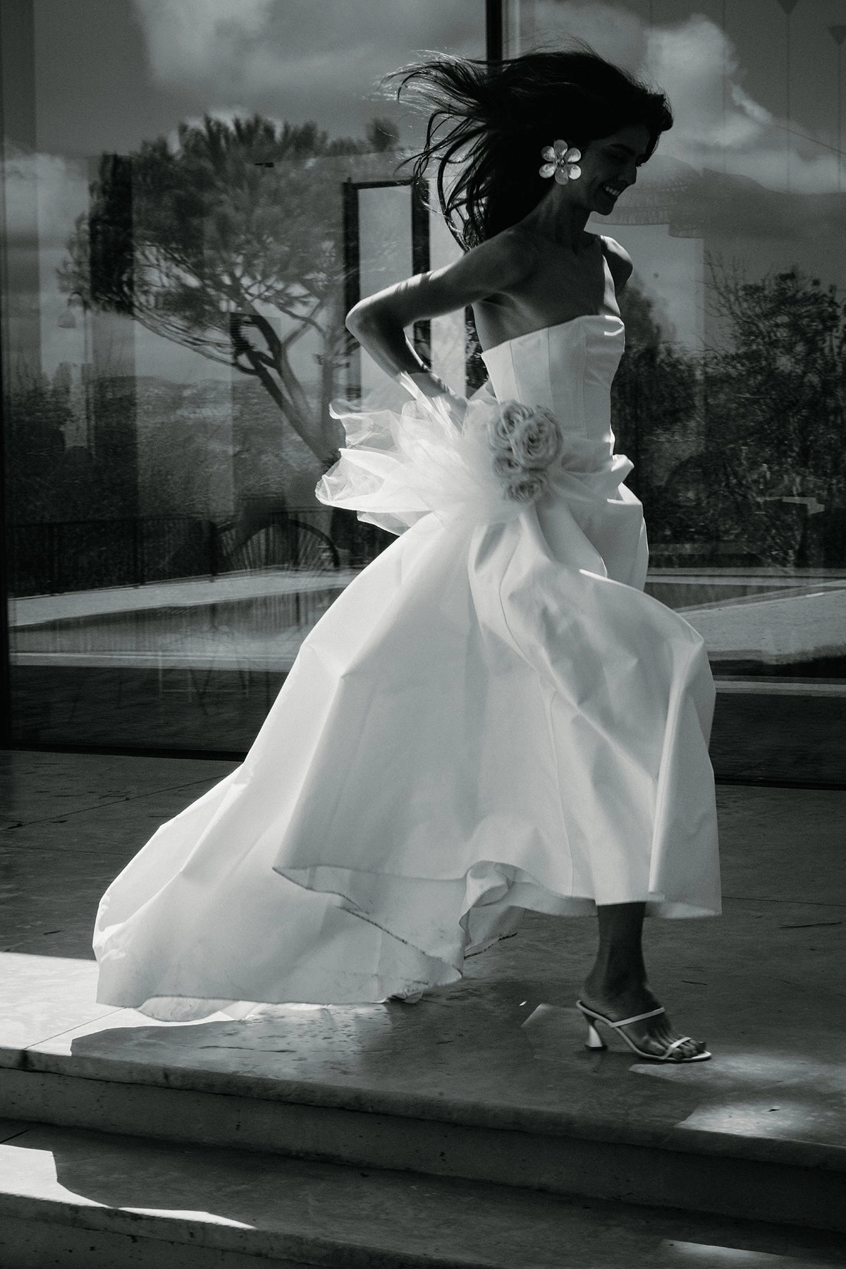 Vent d'Hiver Dress Calm Grace Mesh-Sleeve