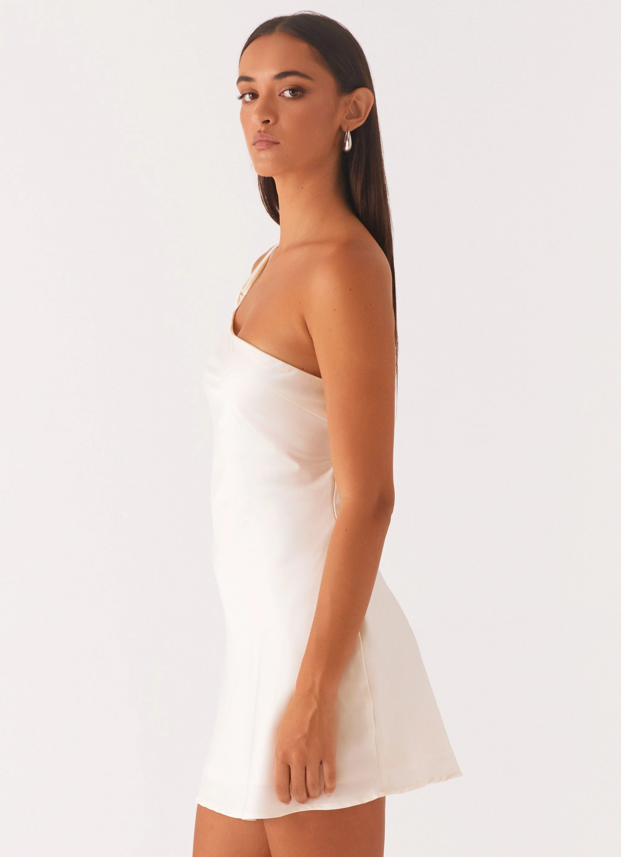 Lights Out Mini Dress - Pearl petite size