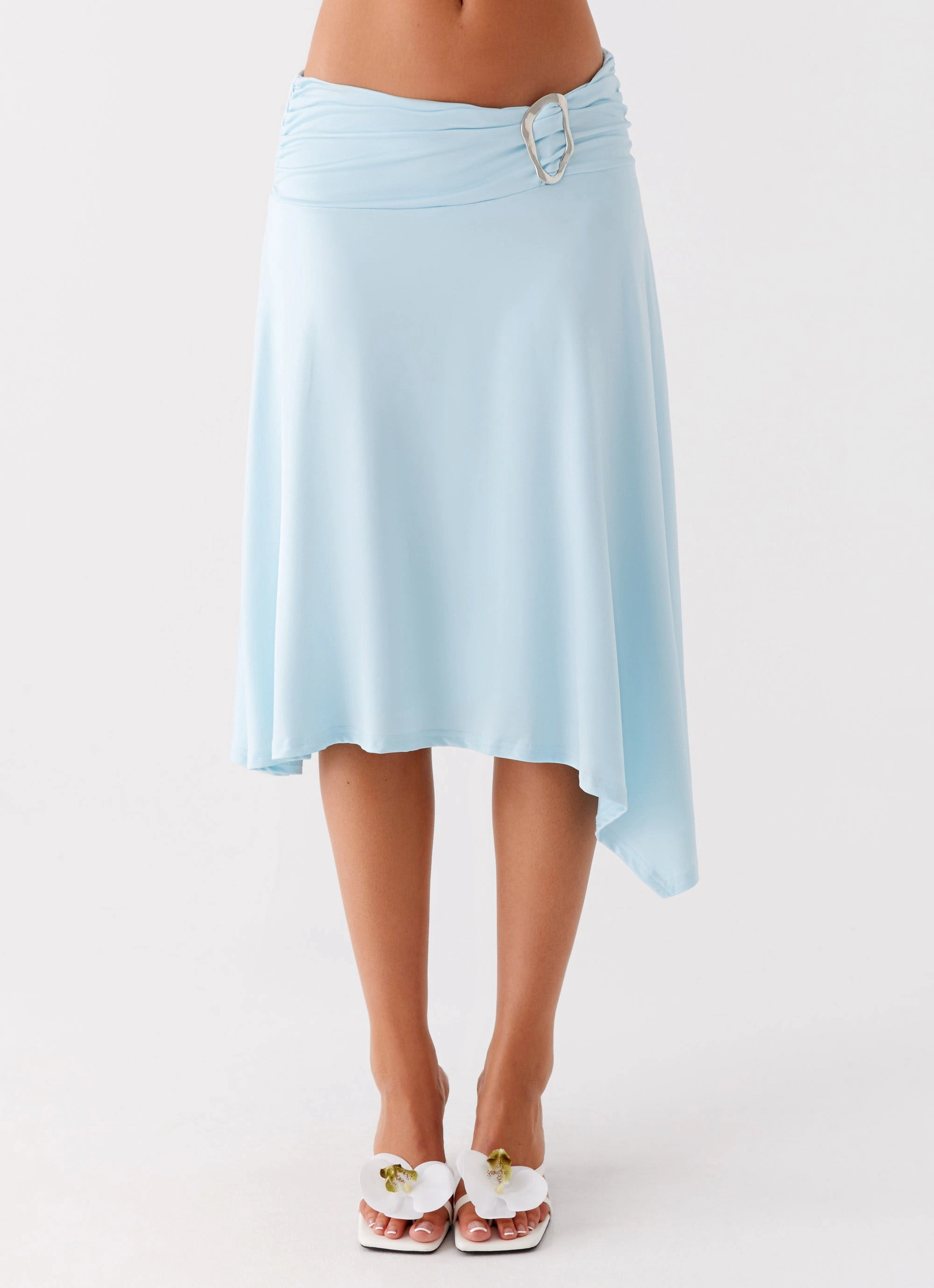 Brisa Midi Skirt - Turquoise Occasion Dressing