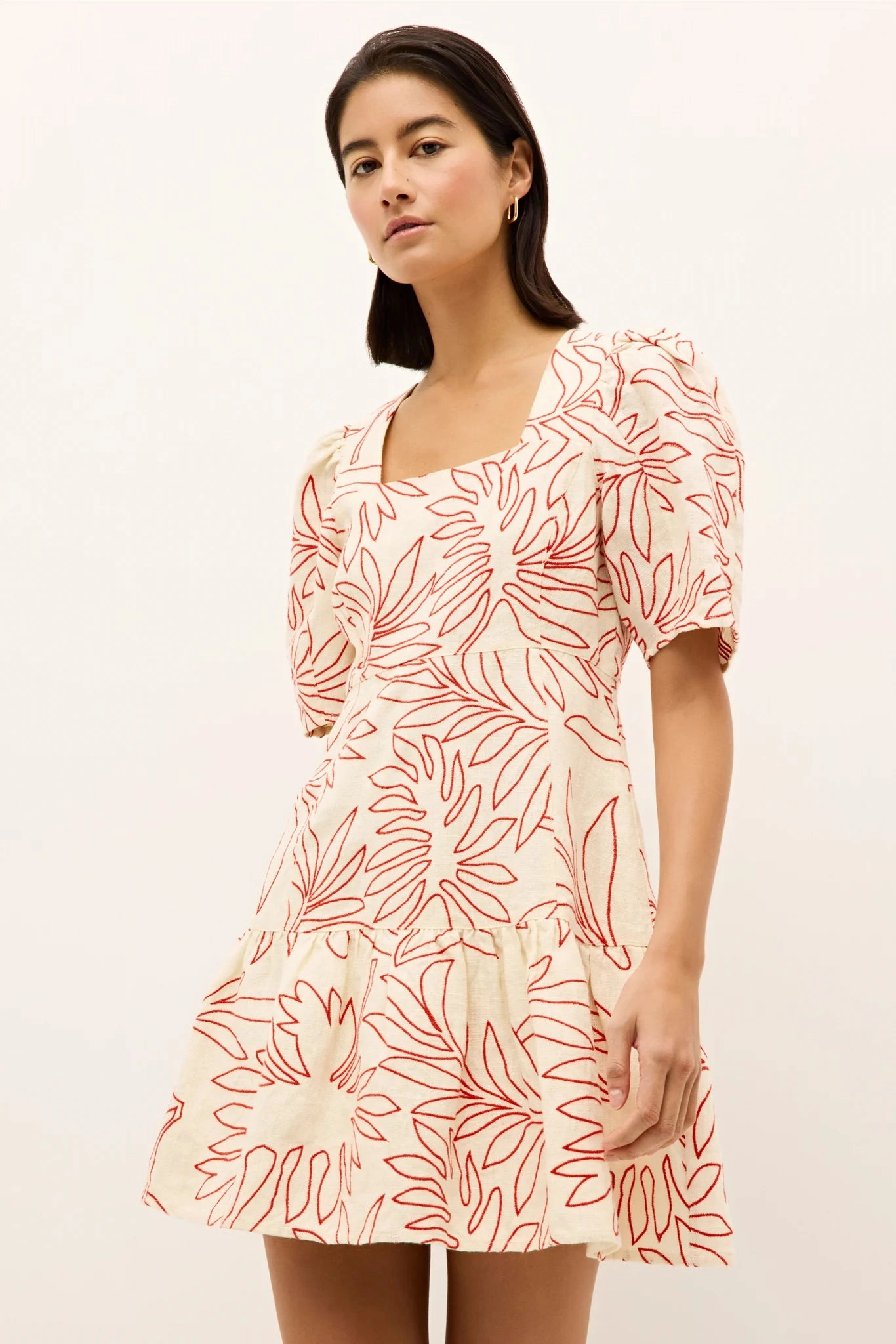 Layered-Look Marie Oliver Temma Dress