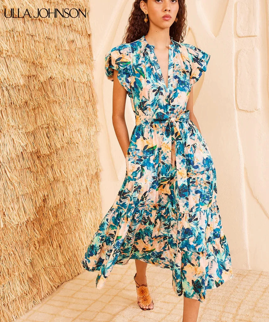 Flowy Layers Ulla Johnsn Ottilie Dress Delphinium