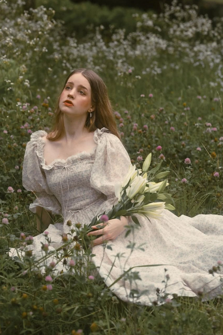 Eco Friendly Dye Process Ariana 17 | smocking fairy floral dress