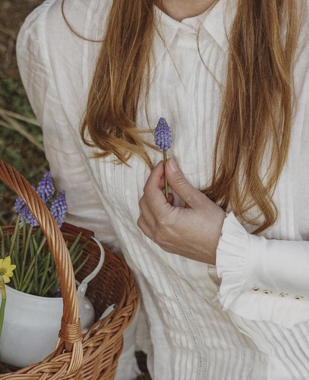 Subtle Elegance Crew Neckline Jo March 31 | Accordion Pleated Linen Shirt