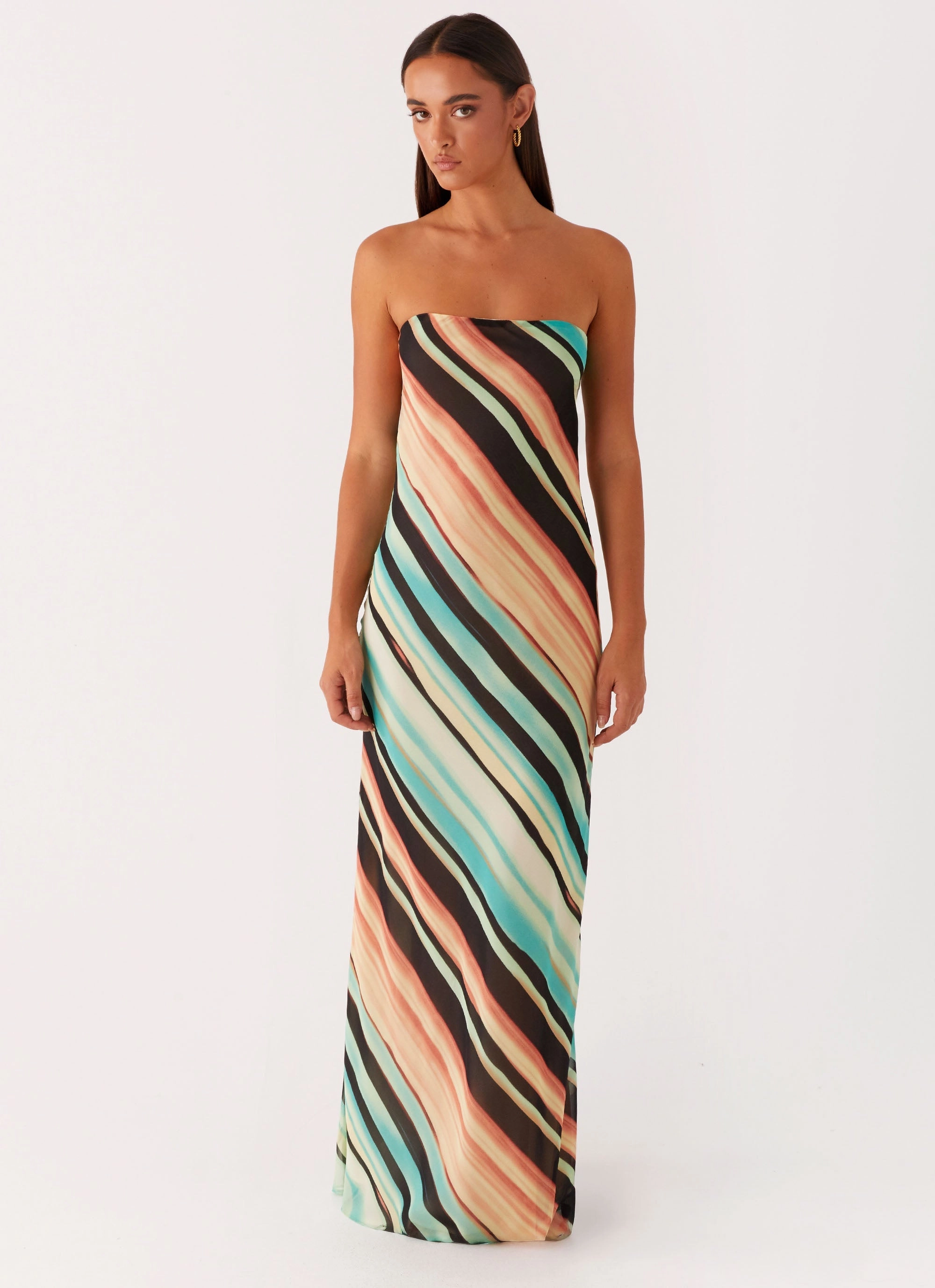 Como Maxi Dress - Stripe Petite friendly Casual Core