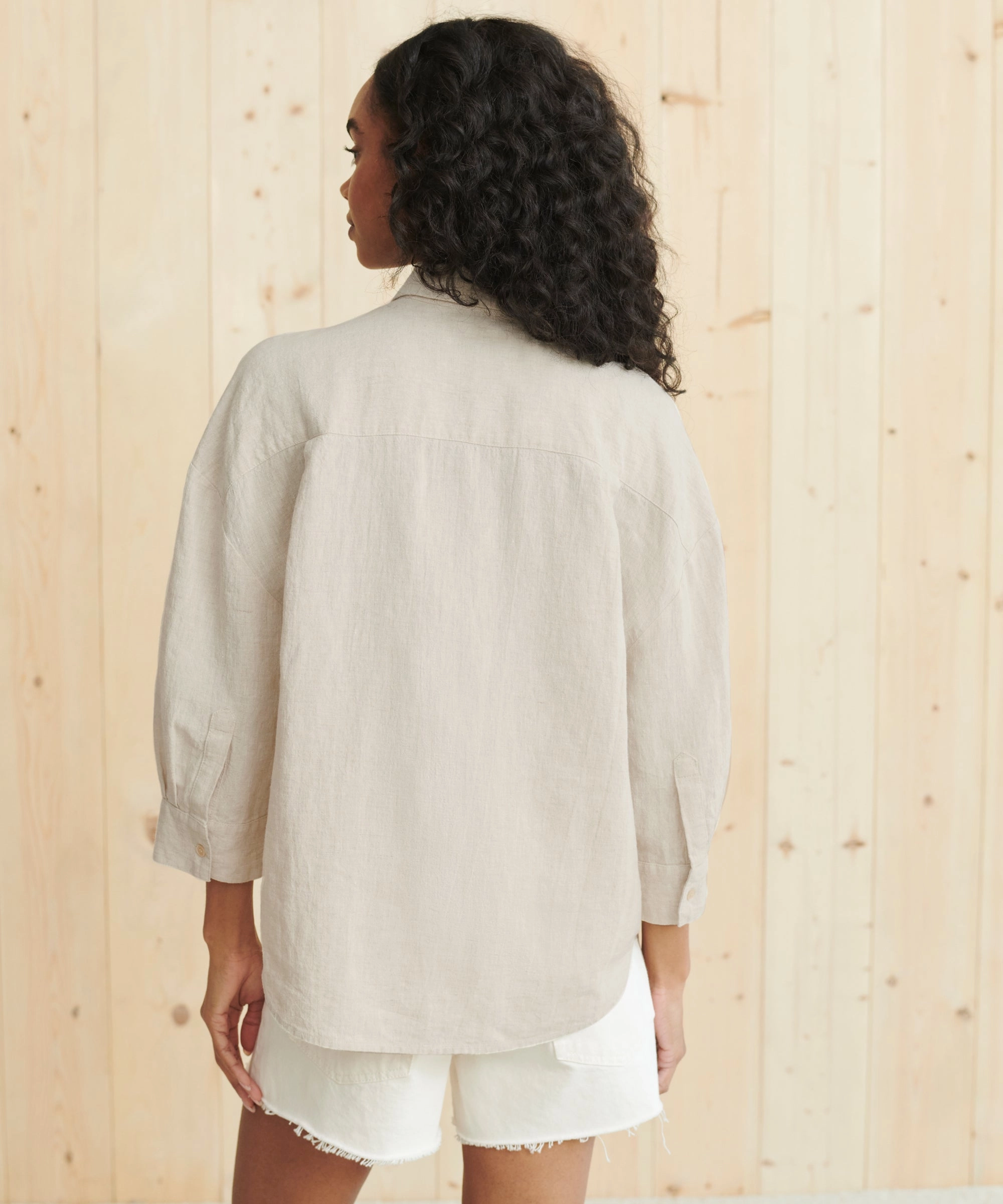 Linen Logan Shirt Comfortable fit DoubleStitched Hem