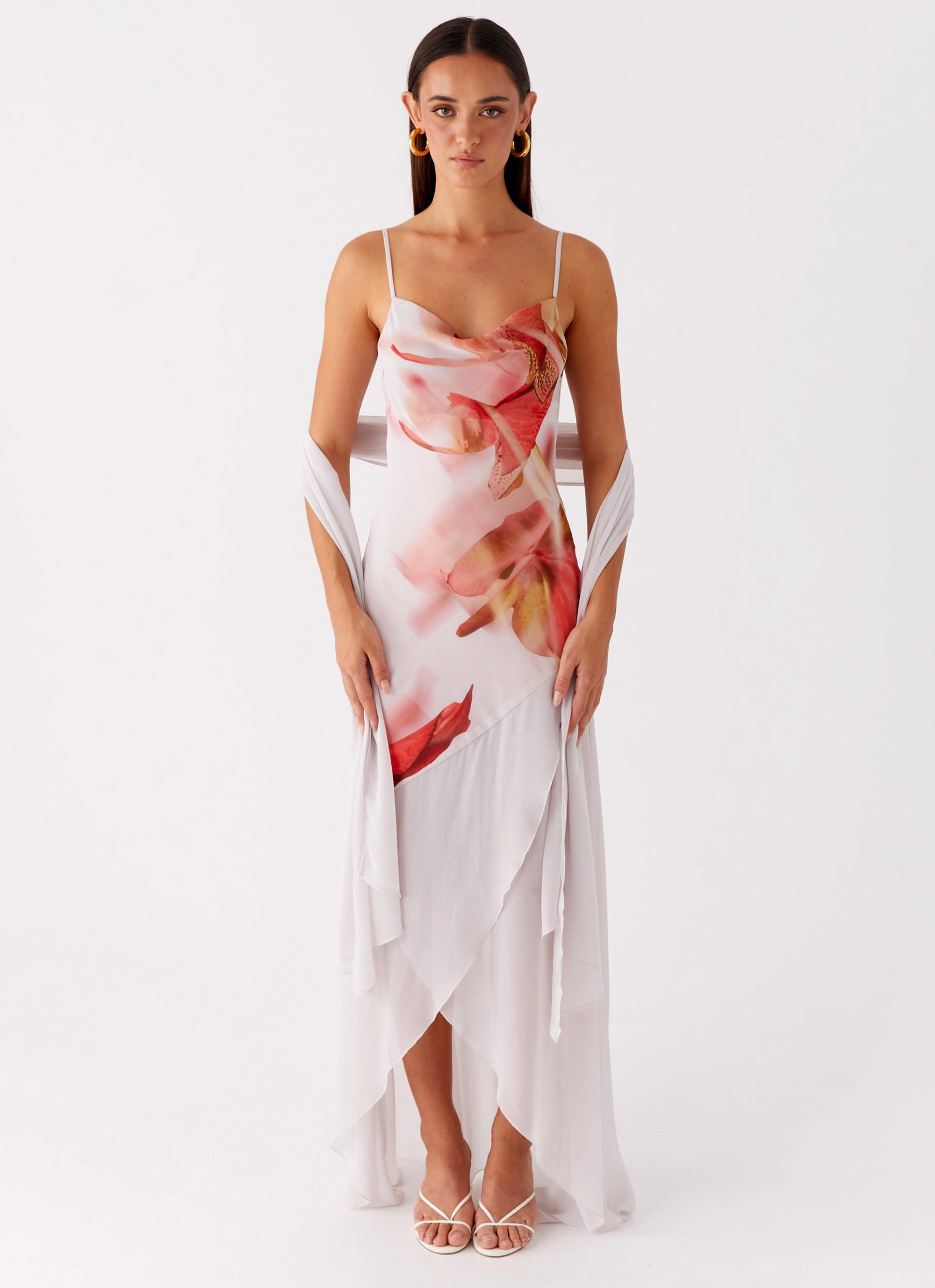 Hook-And-Eye Graduation-Event Loire Maxi Dress - Peach Rose