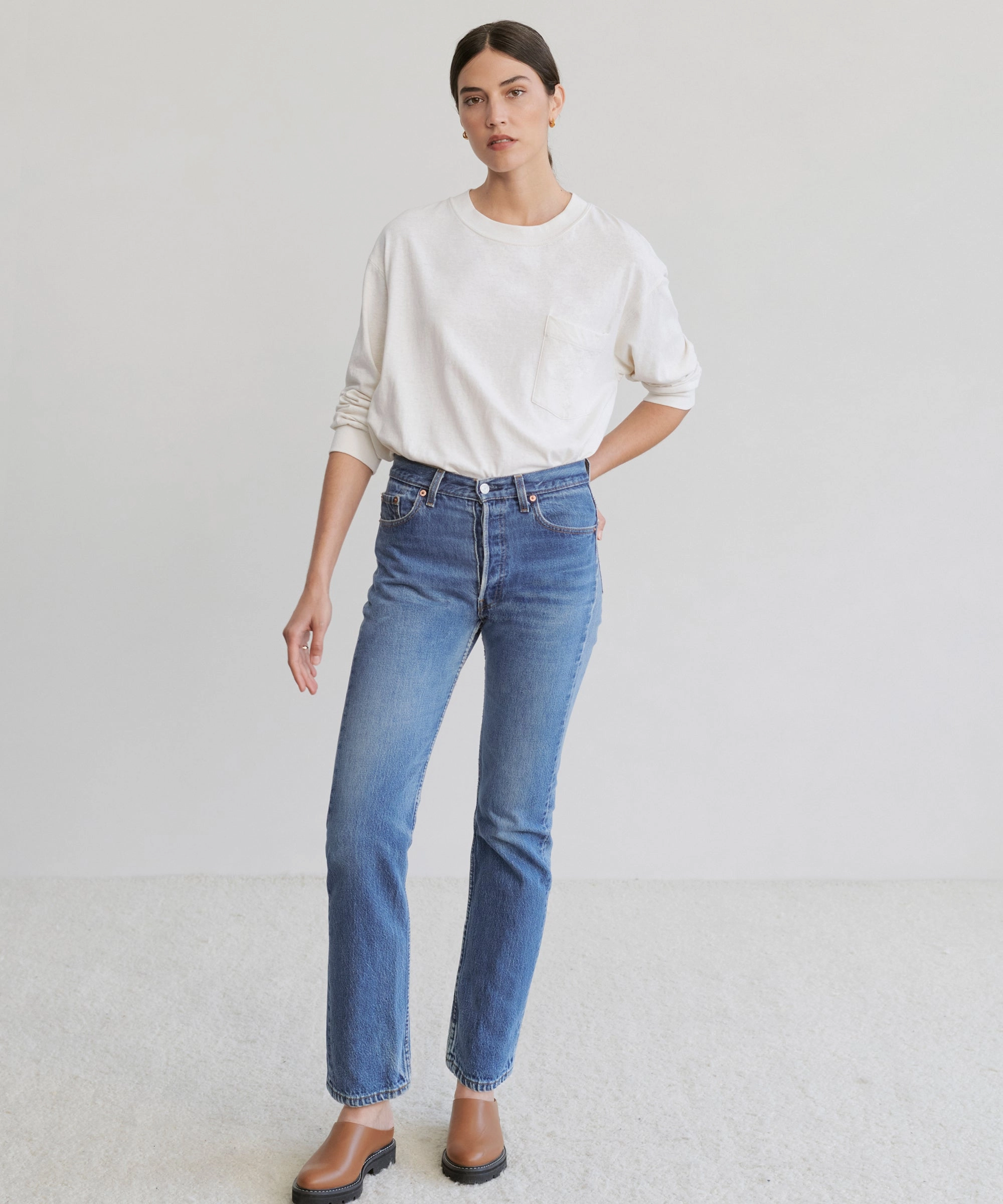 ThermalLining Long-Sleeve Vintage Pocket Tee