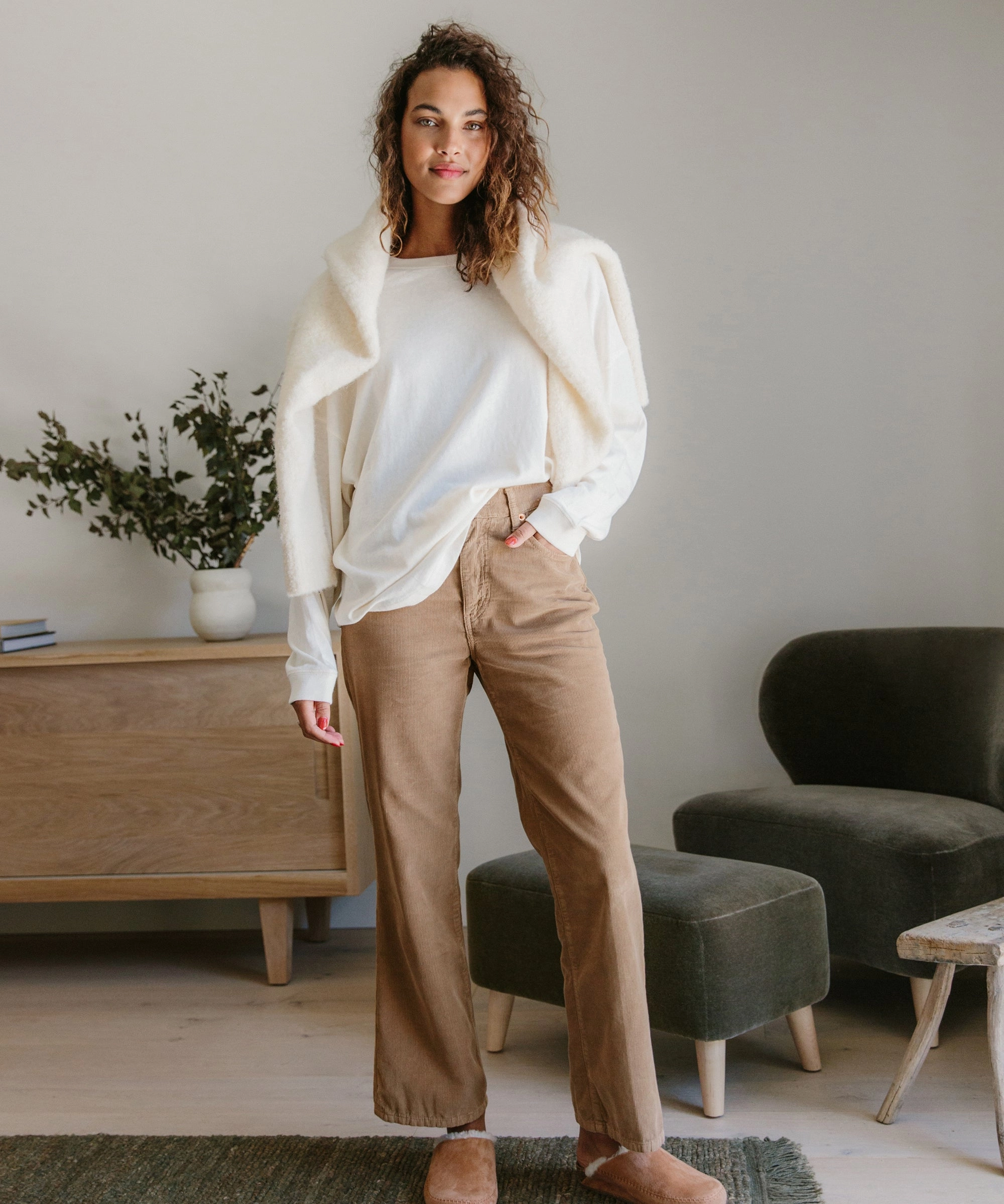 MultiLayer Stitching Loose Flare Pant
