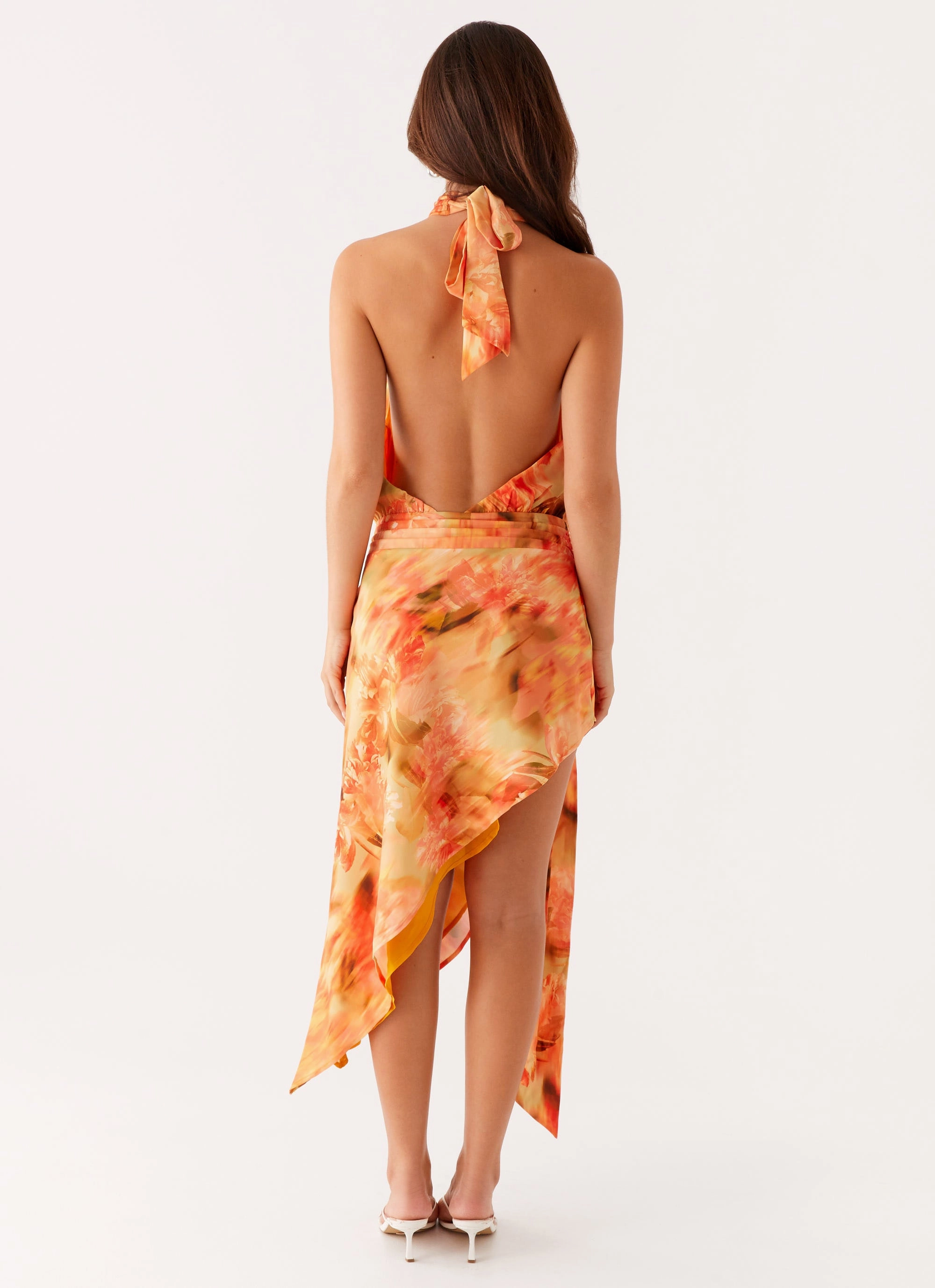 Church Proper Lou Midi Dress - Sunset Floral