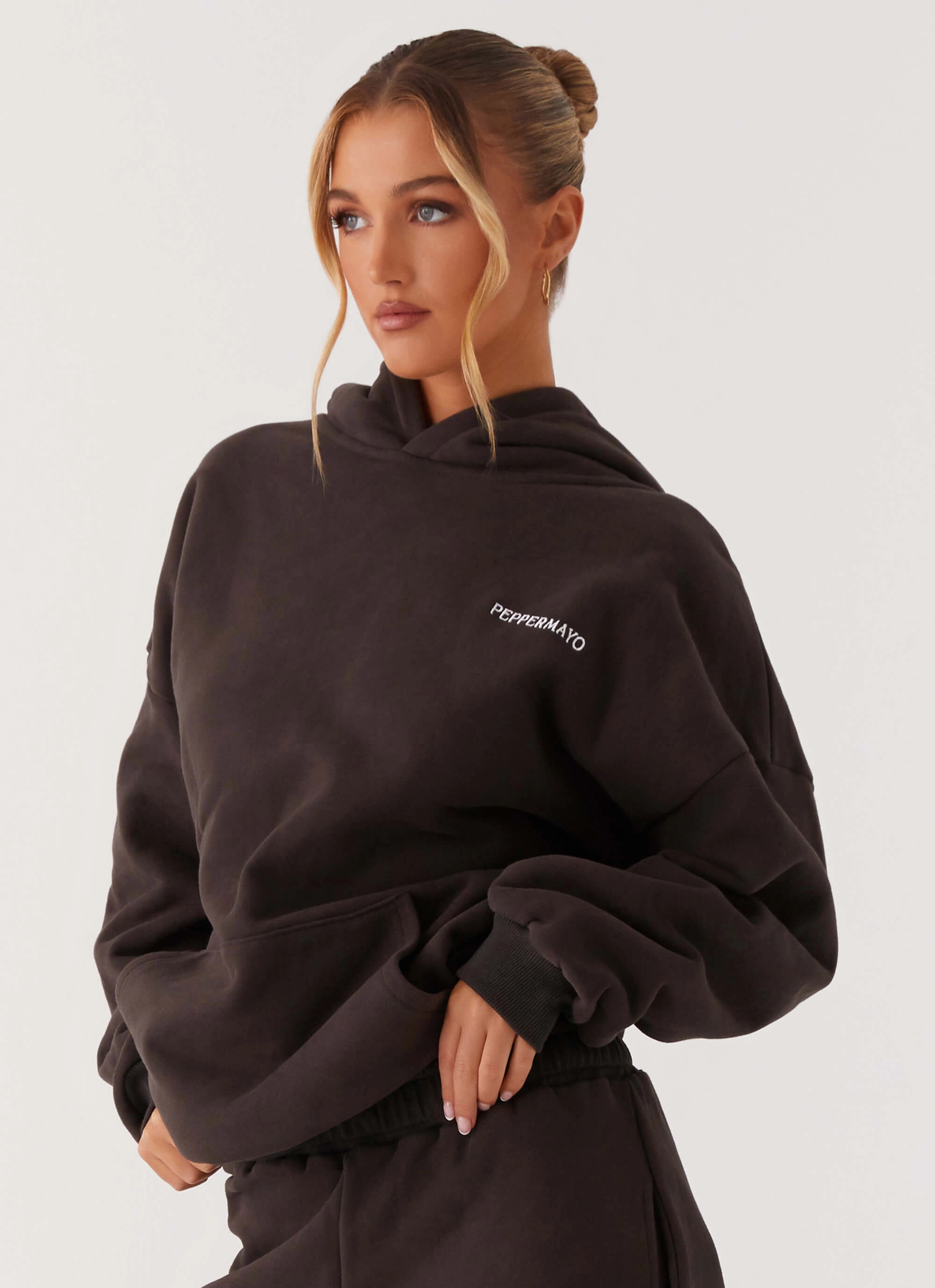 Signature Oversized Hoodie - Charcoal Simple Outfit Essential Outfit