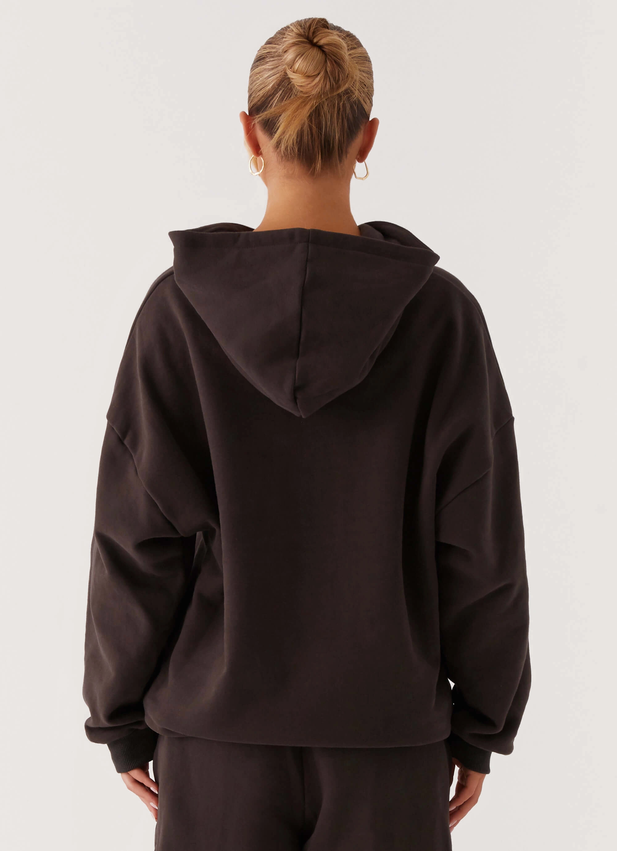 Seasonal Comfort Pure Shape Signature Oversized Hoodie - Charcoal