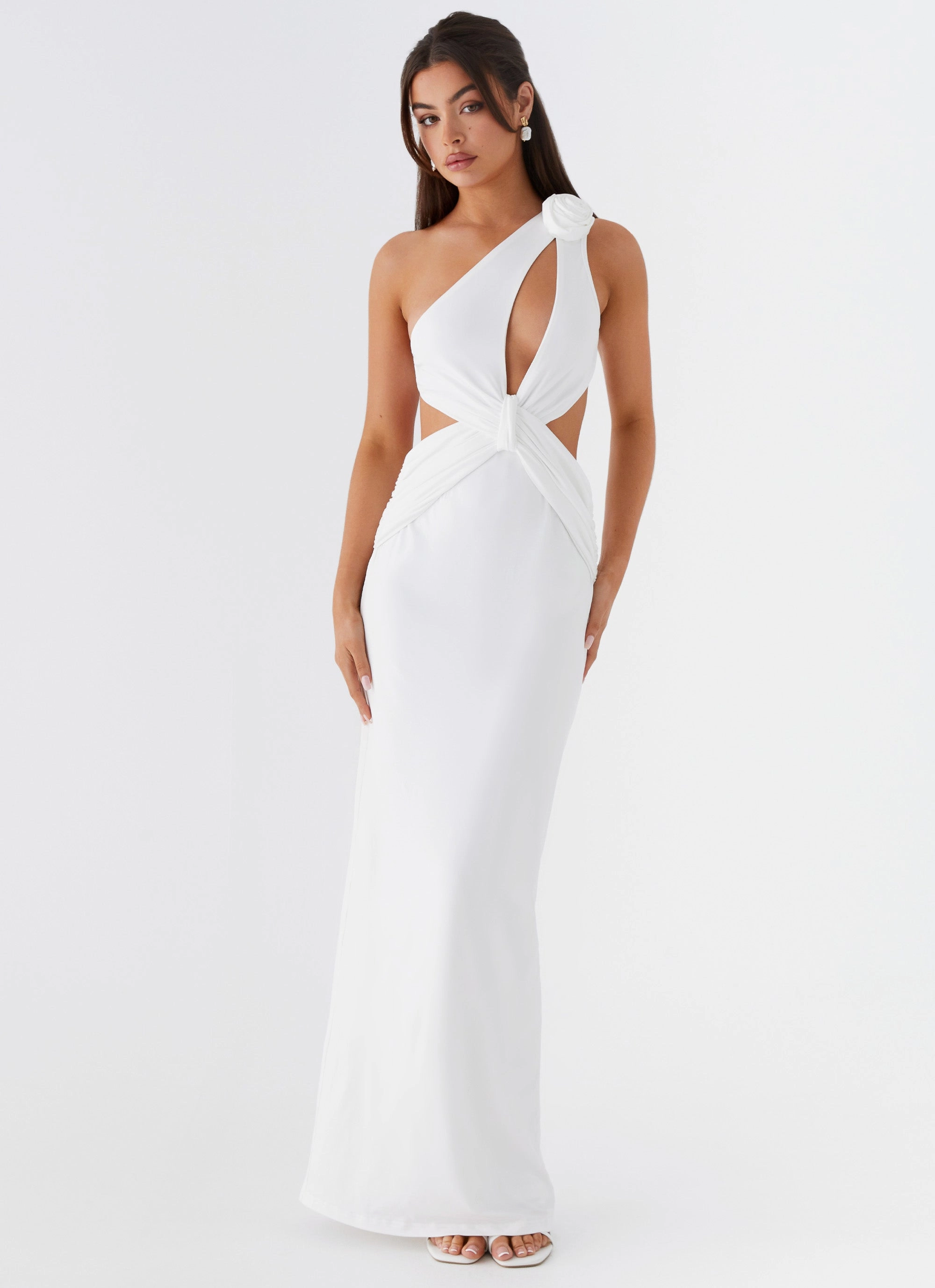 Cotton Skin Lovesome Rosa Maxi Dress - White