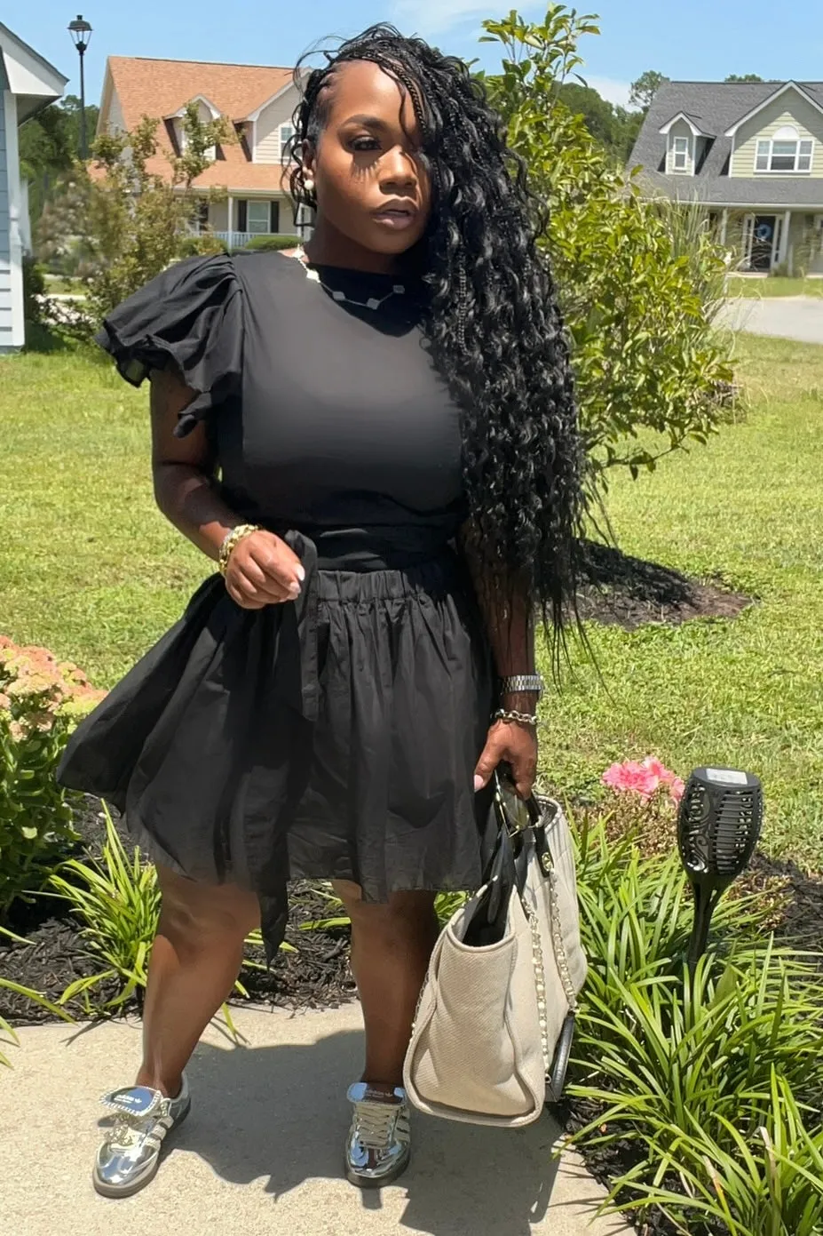 Hilary Crop Wrap Blouse and Mini Skirt Set Fashionable Fit