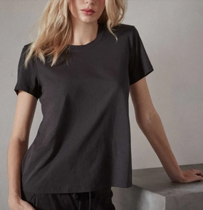 Drop Shoulder Cut Adjustable Hem James Perse Vintage Little Boy Tee