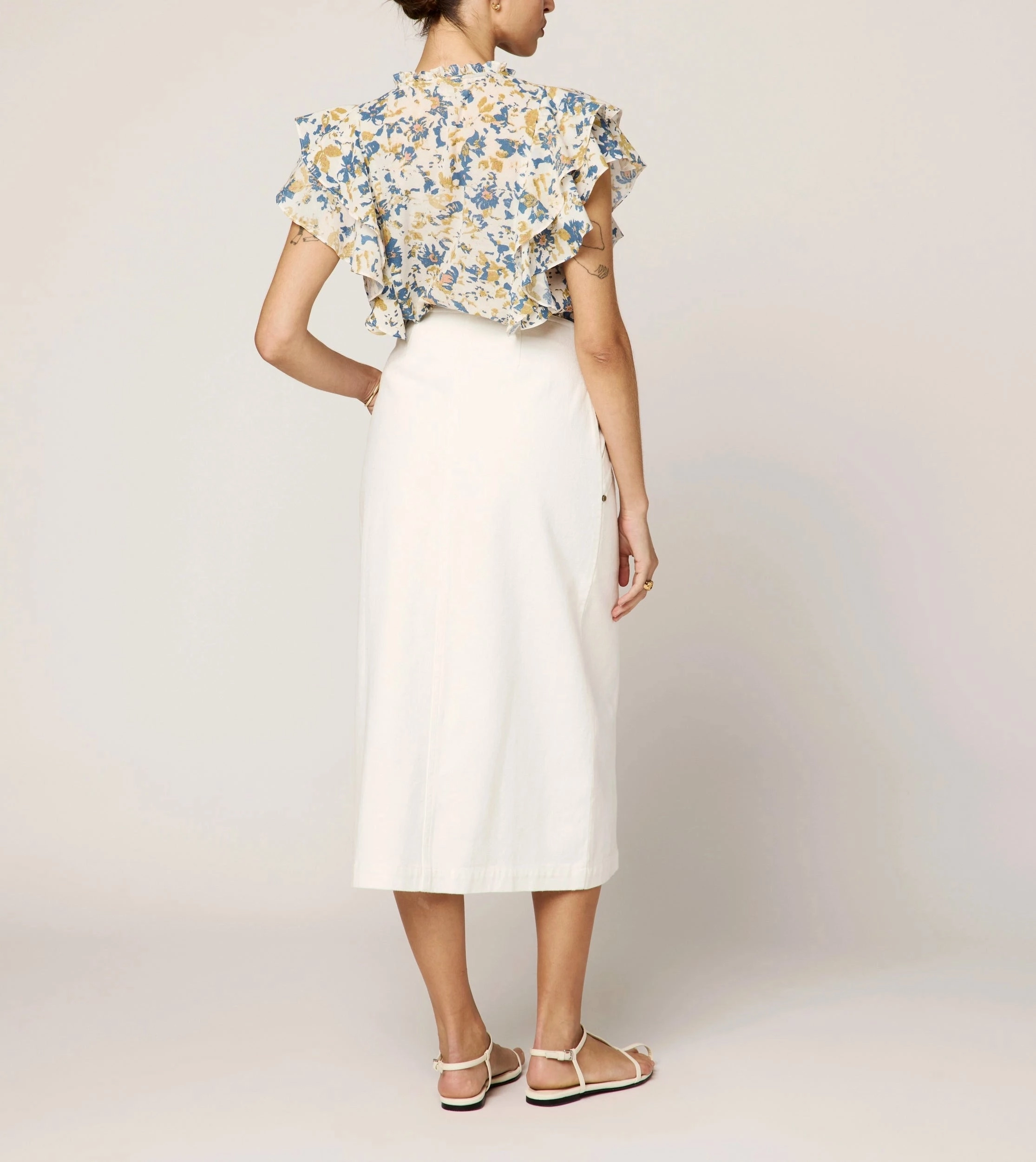 Arista Blouse | Carina Print Breathable Construction Built In Filter Layer