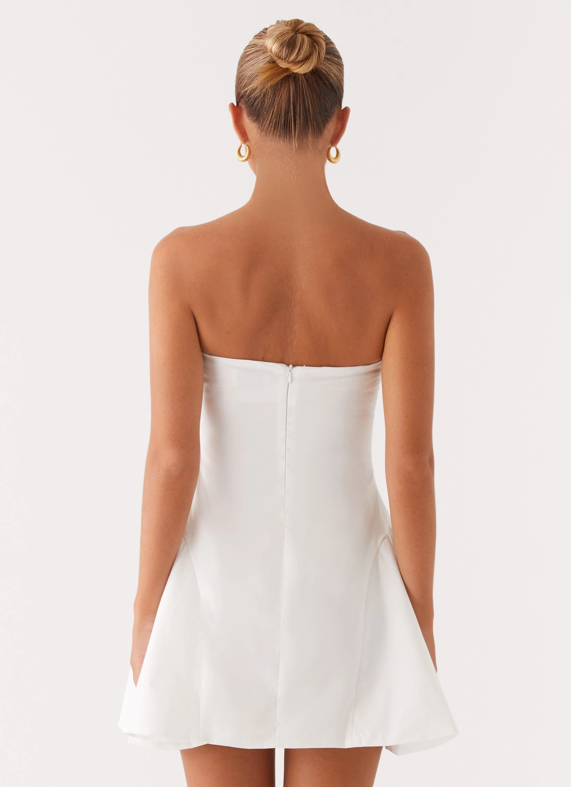 Lucille Mini Dress - White Seasonal Layering