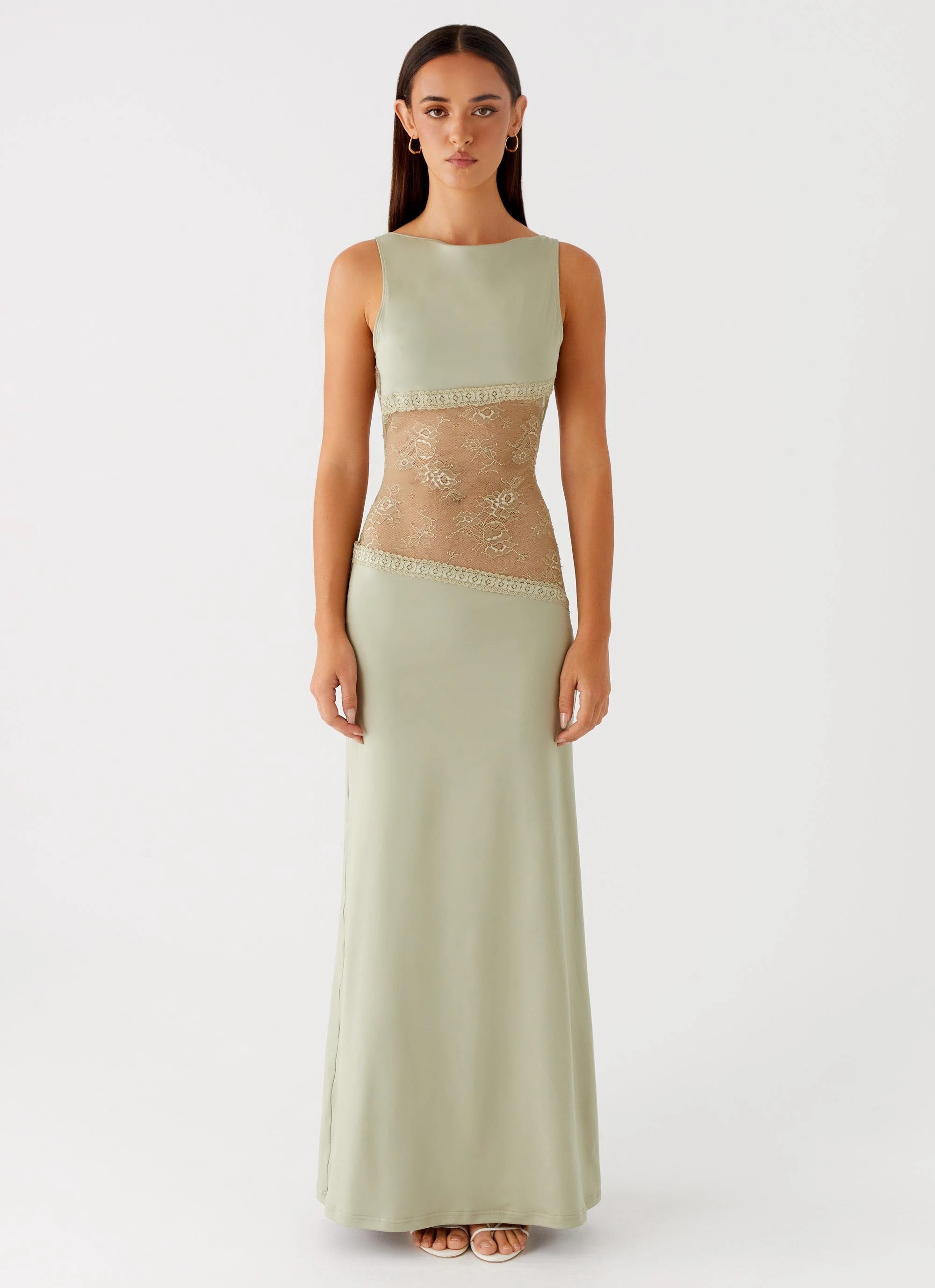 Lucinda Maxi Dress - Sage Chill Piece