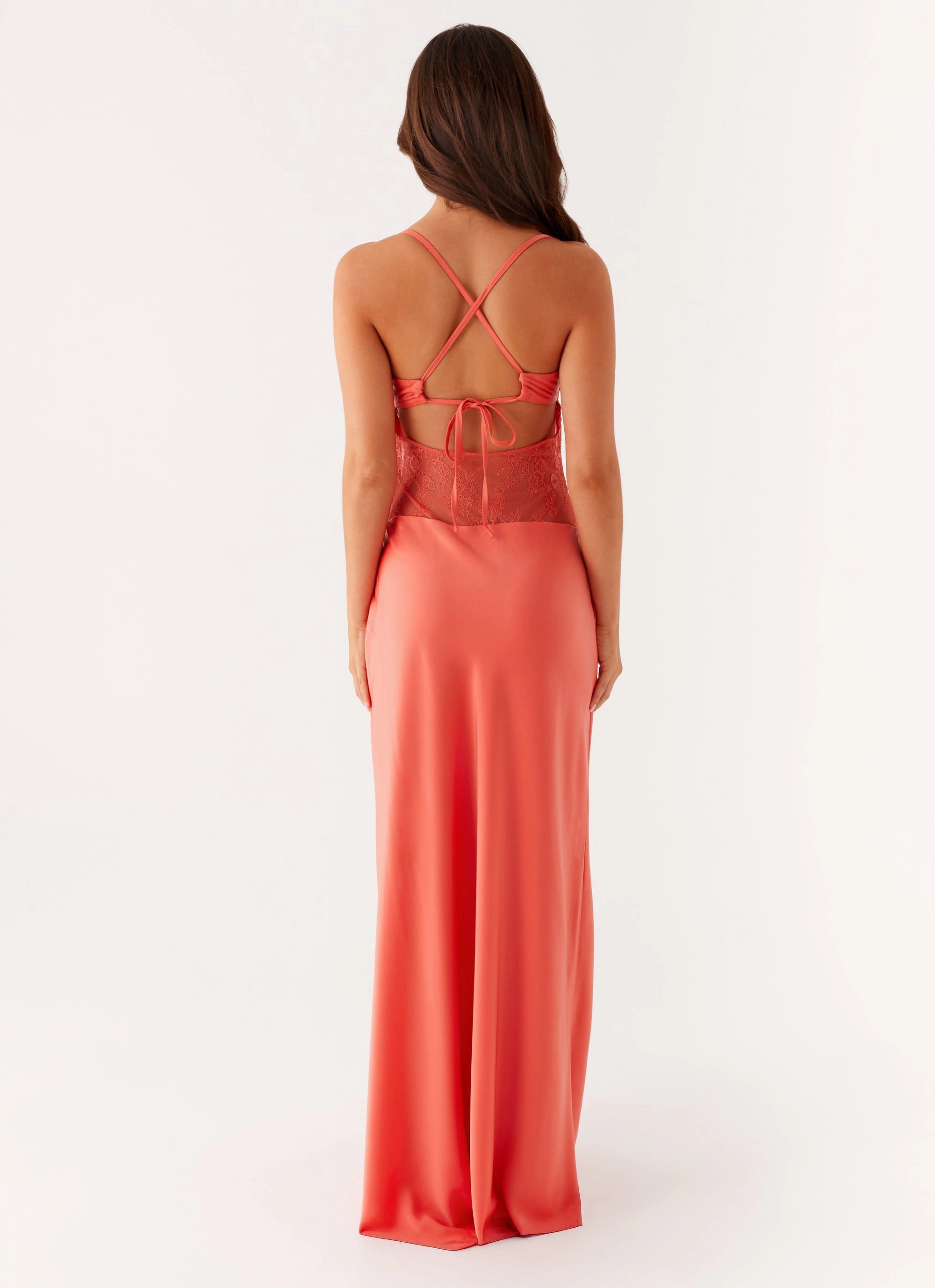 Sleek Appearance Light Drape Shae Maxi Dress - Tangerine