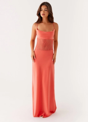Shae Maxi Dress - Tangerine Simple Spirit