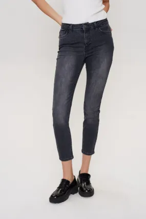 NUSIDNEY CROPPED GREY - Medium Grey mel Date Night Daily Wear