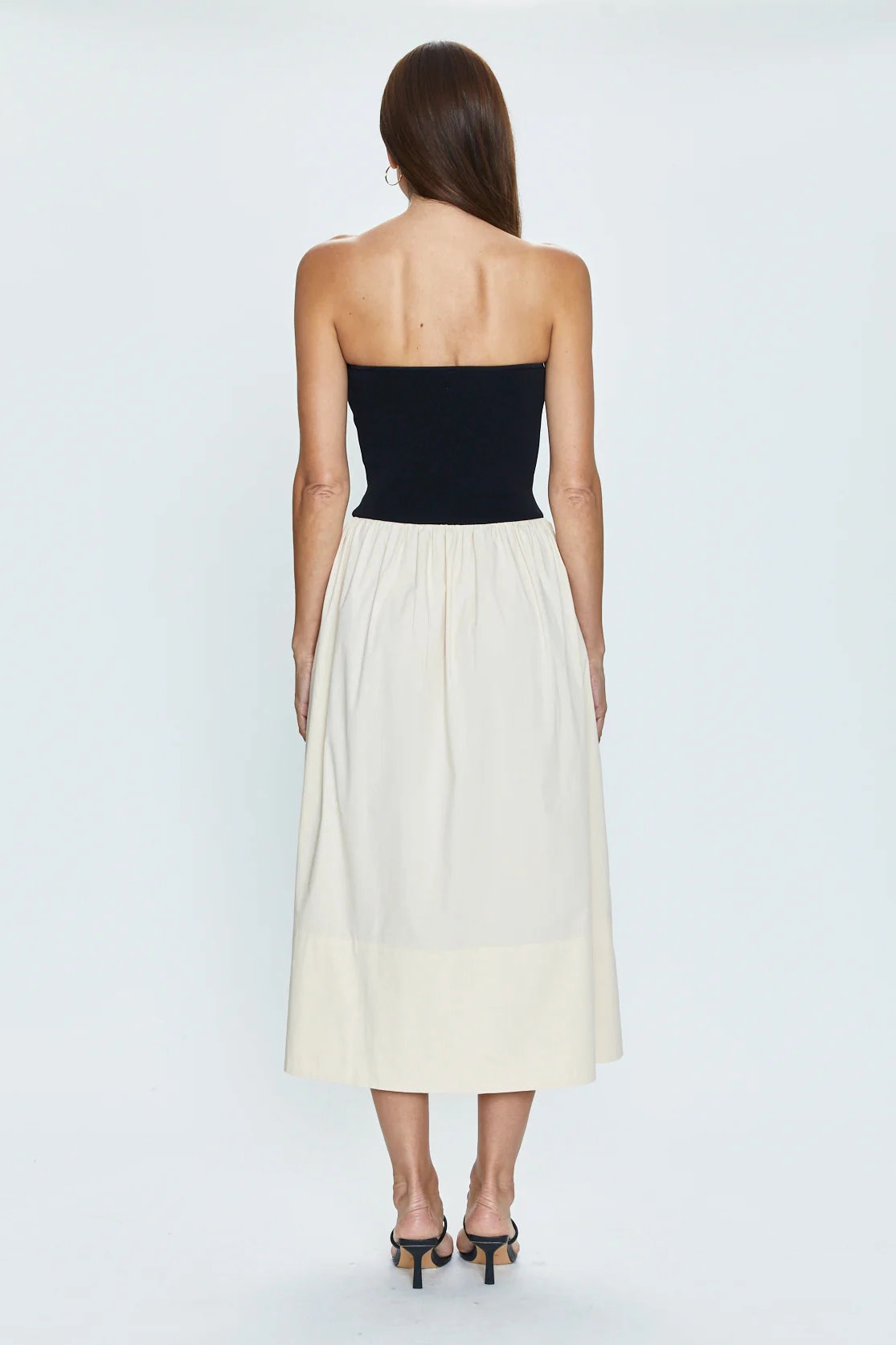 Daily Silhouette Pistola Mavo Tube Top Dress -Pepper and Salt