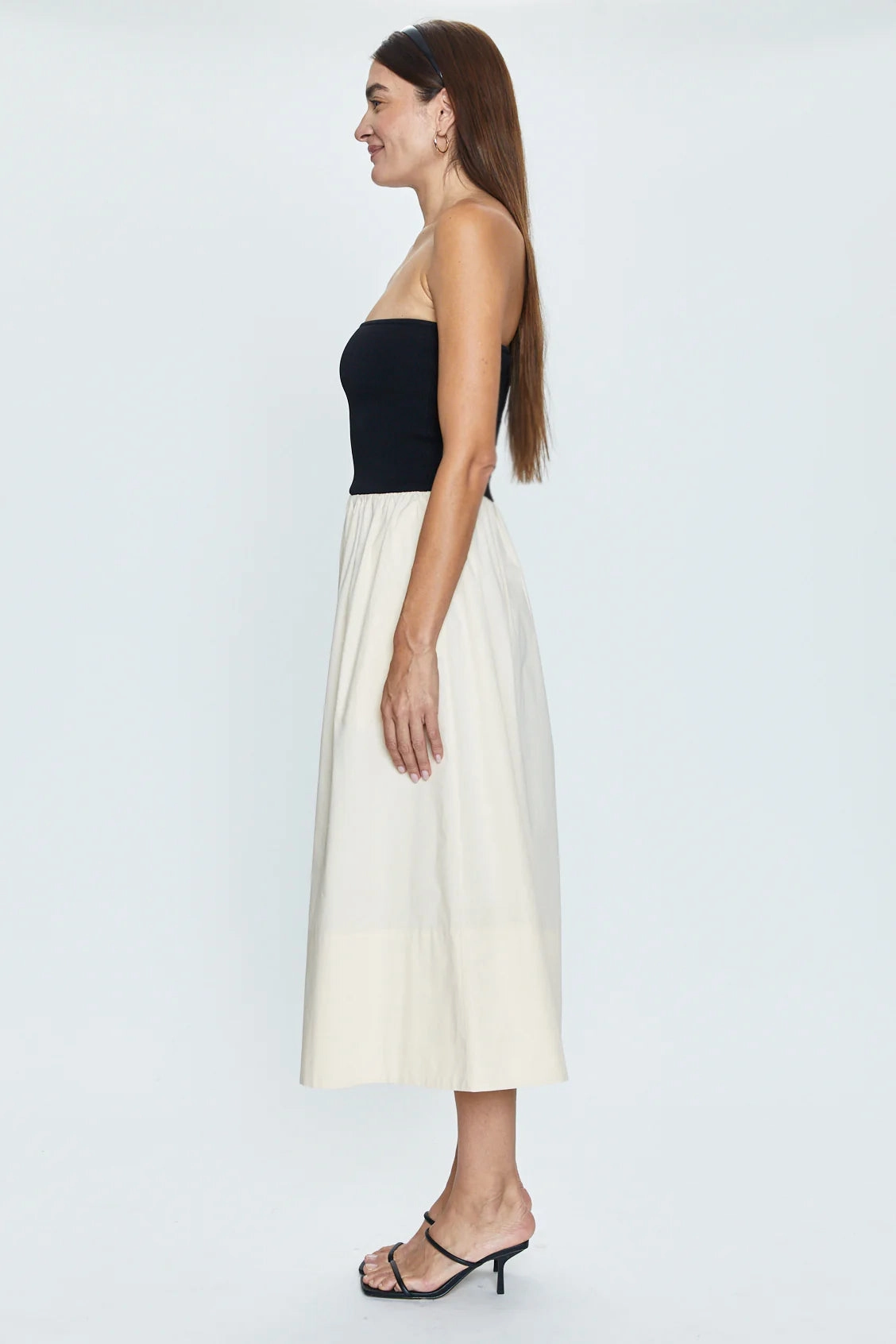 Pistola Mavo Tube Top Dress -Pepper and Salt Contemporary Fit