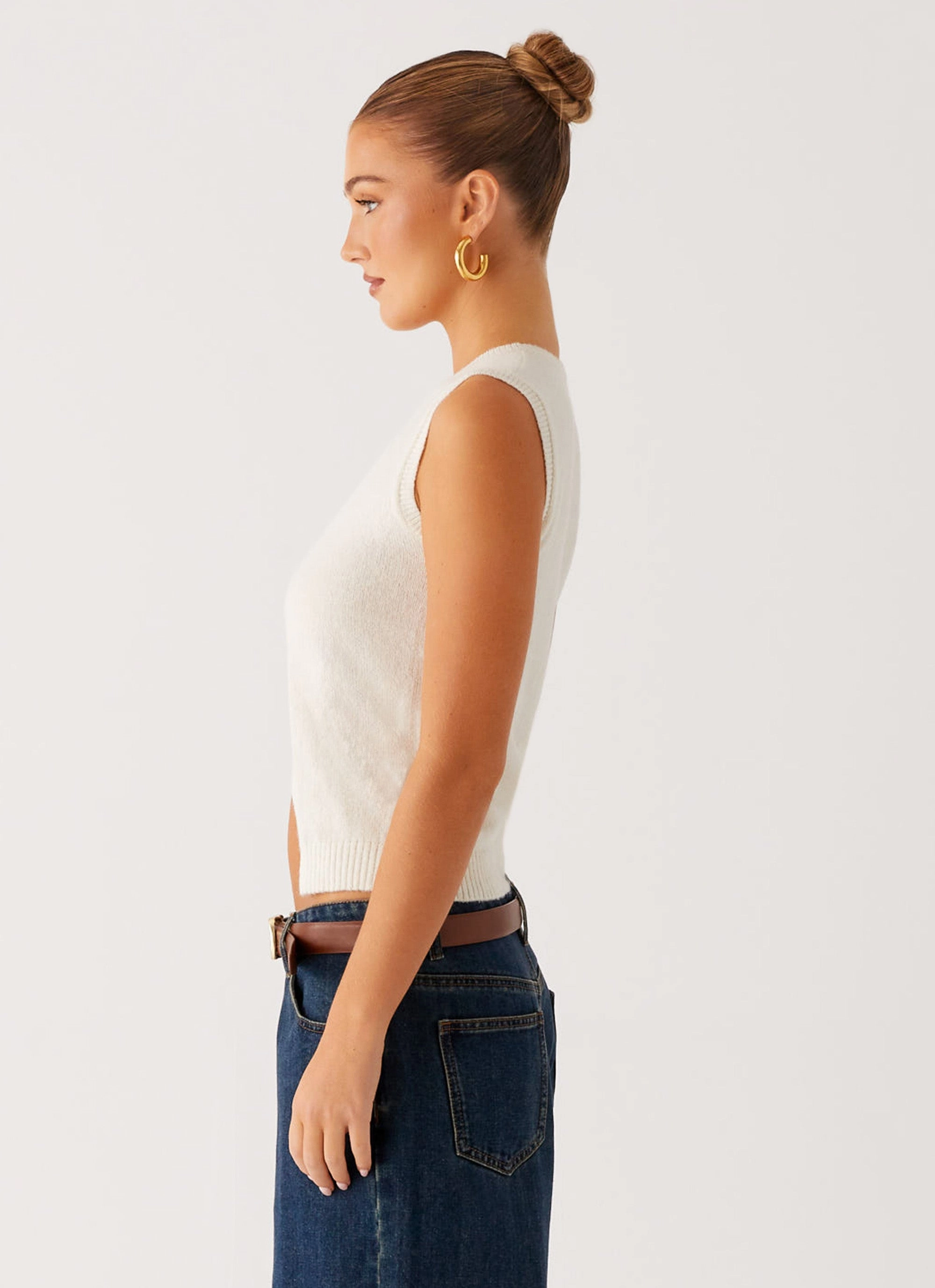 CompressionSupportWeave Maali Knit Top - White