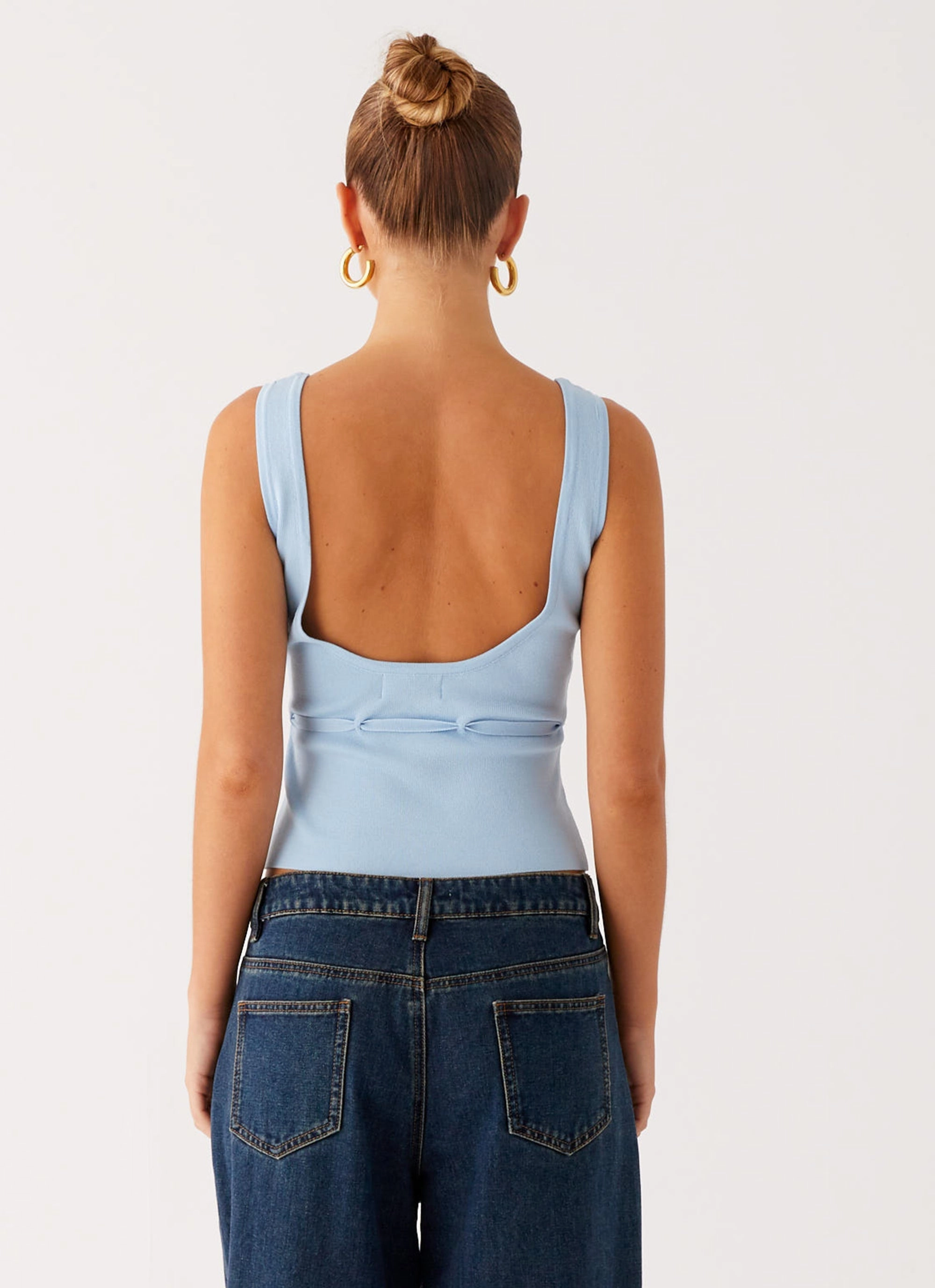 Macall Knit Tank - Blue AntiOdorTreatment Quick Release Fasteners