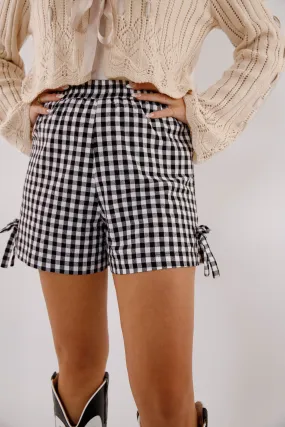 Adjustable Fit Making Up My Mind Gingham Shorts