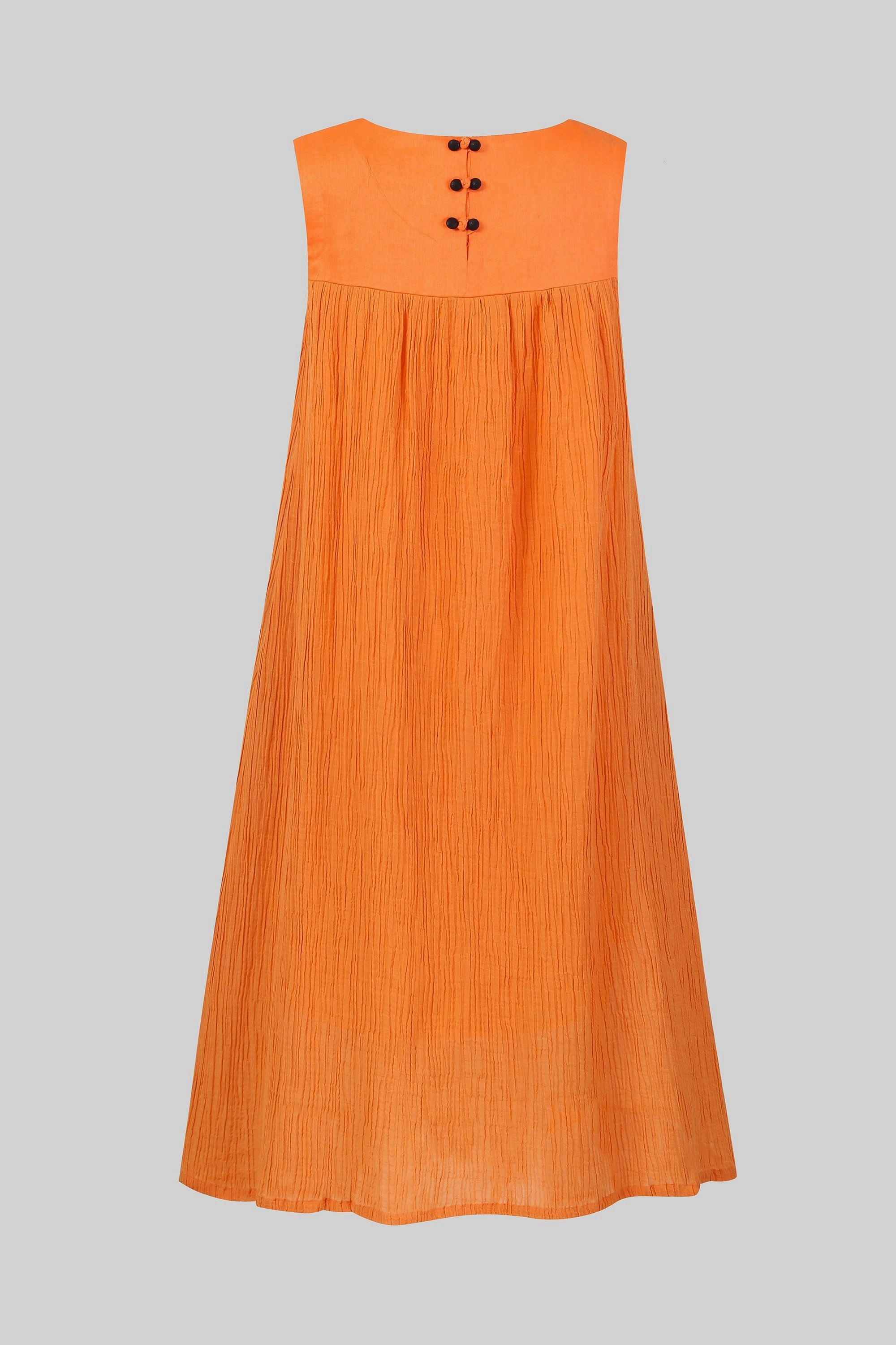 Textured Weave UVProtective Layer Mandarin Orange 44 |  sleeveless dress