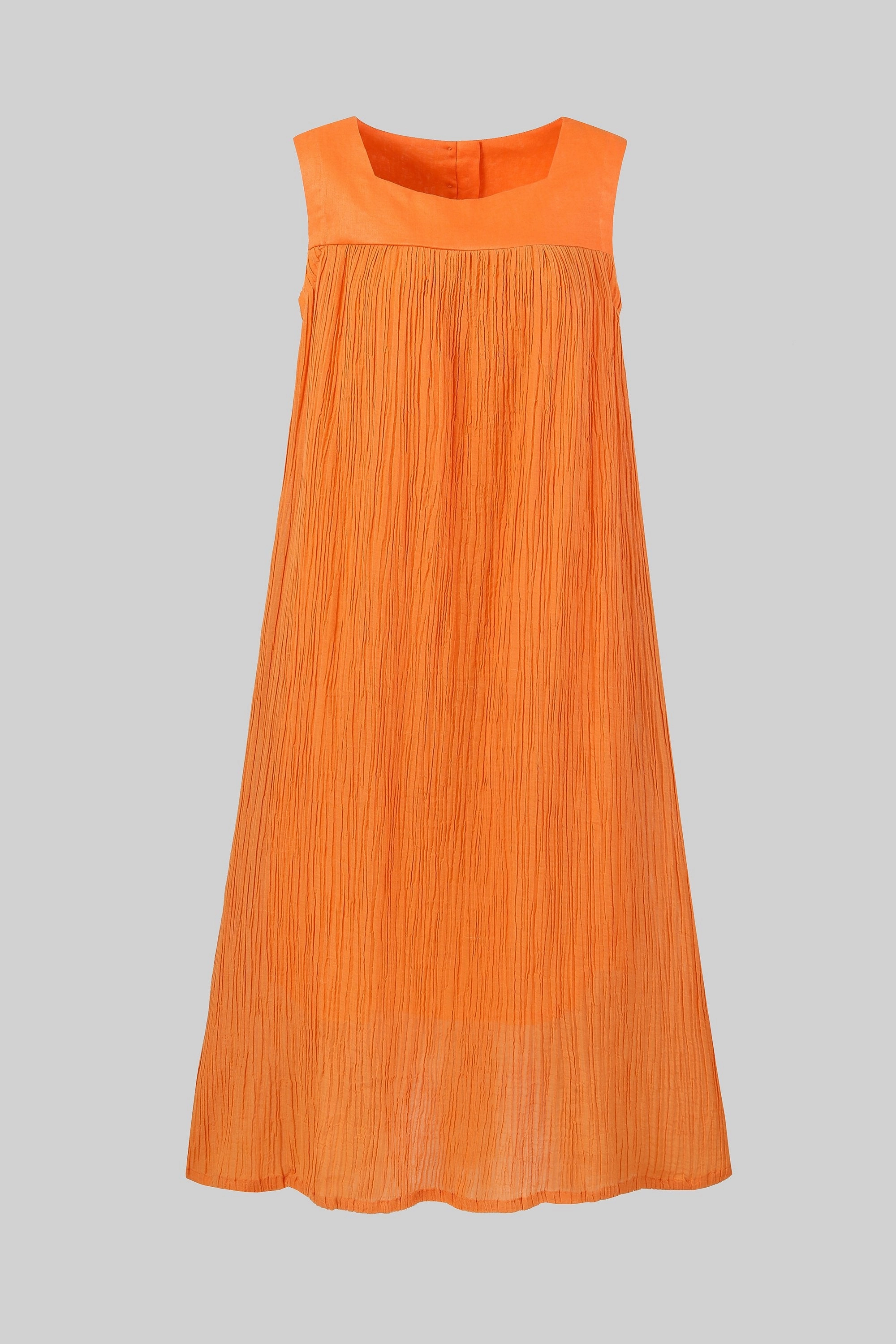 Mandarin Orange 44 |  sleeveless dress Soft Drape