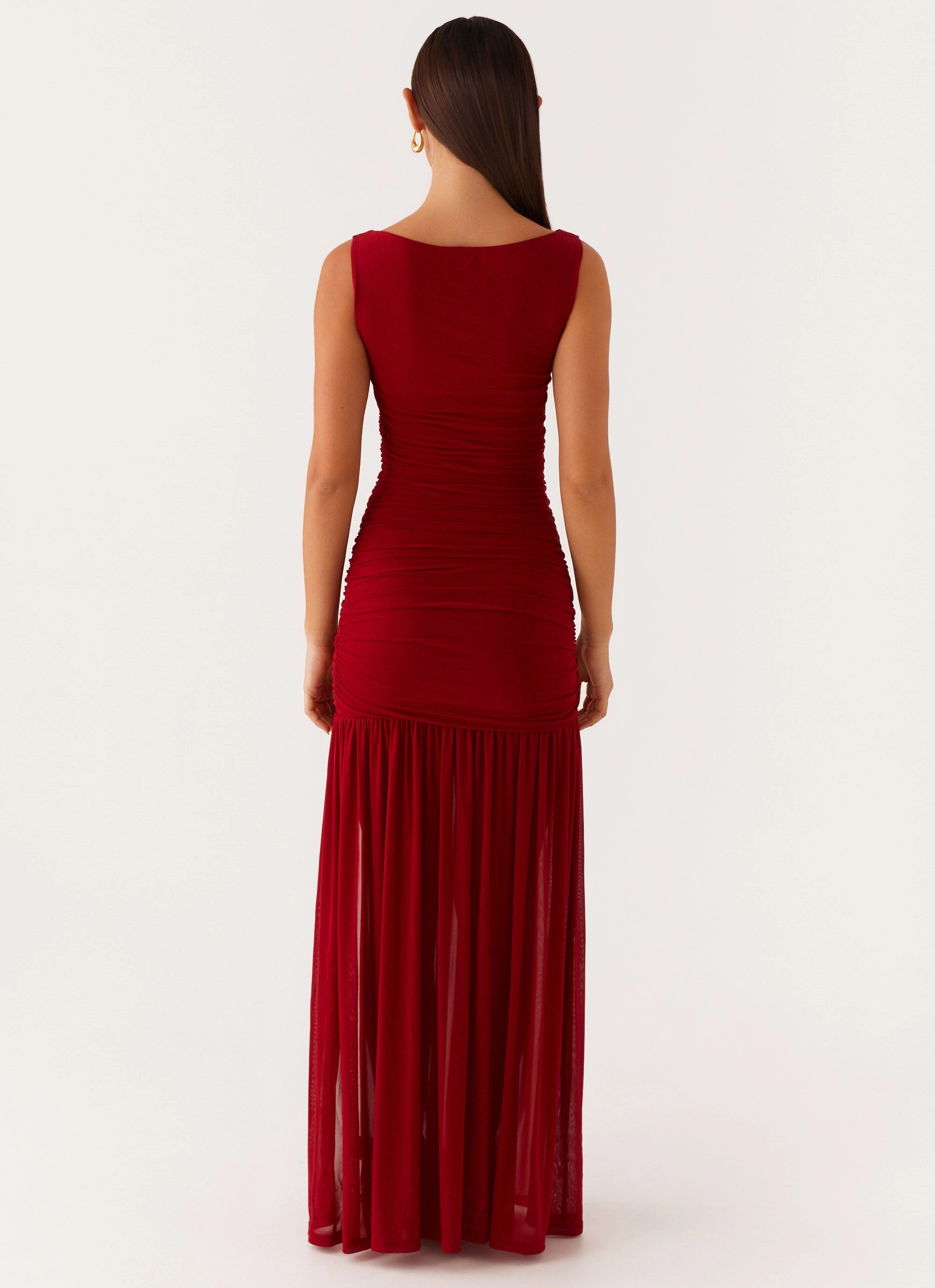Manon Maxi Dress - Red Smart Fit Wear All Day Look