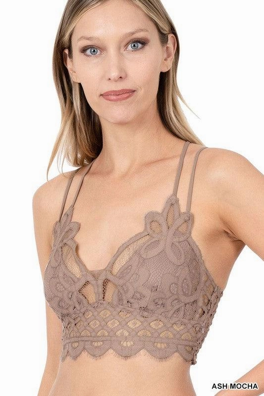MoistureWicking Technology Mariah Lace Bralette S-XL