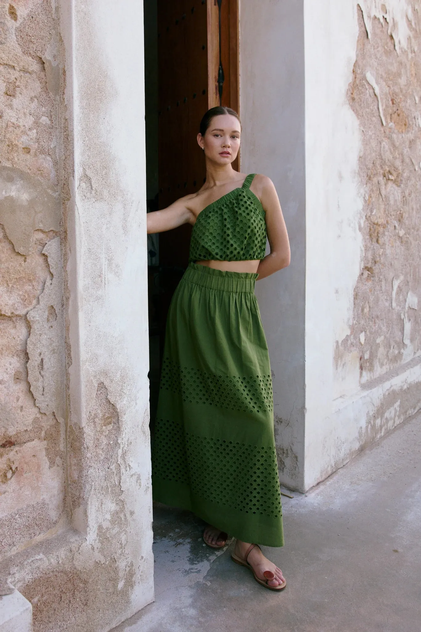 Solid shade Marie Oliver Draper Skirt