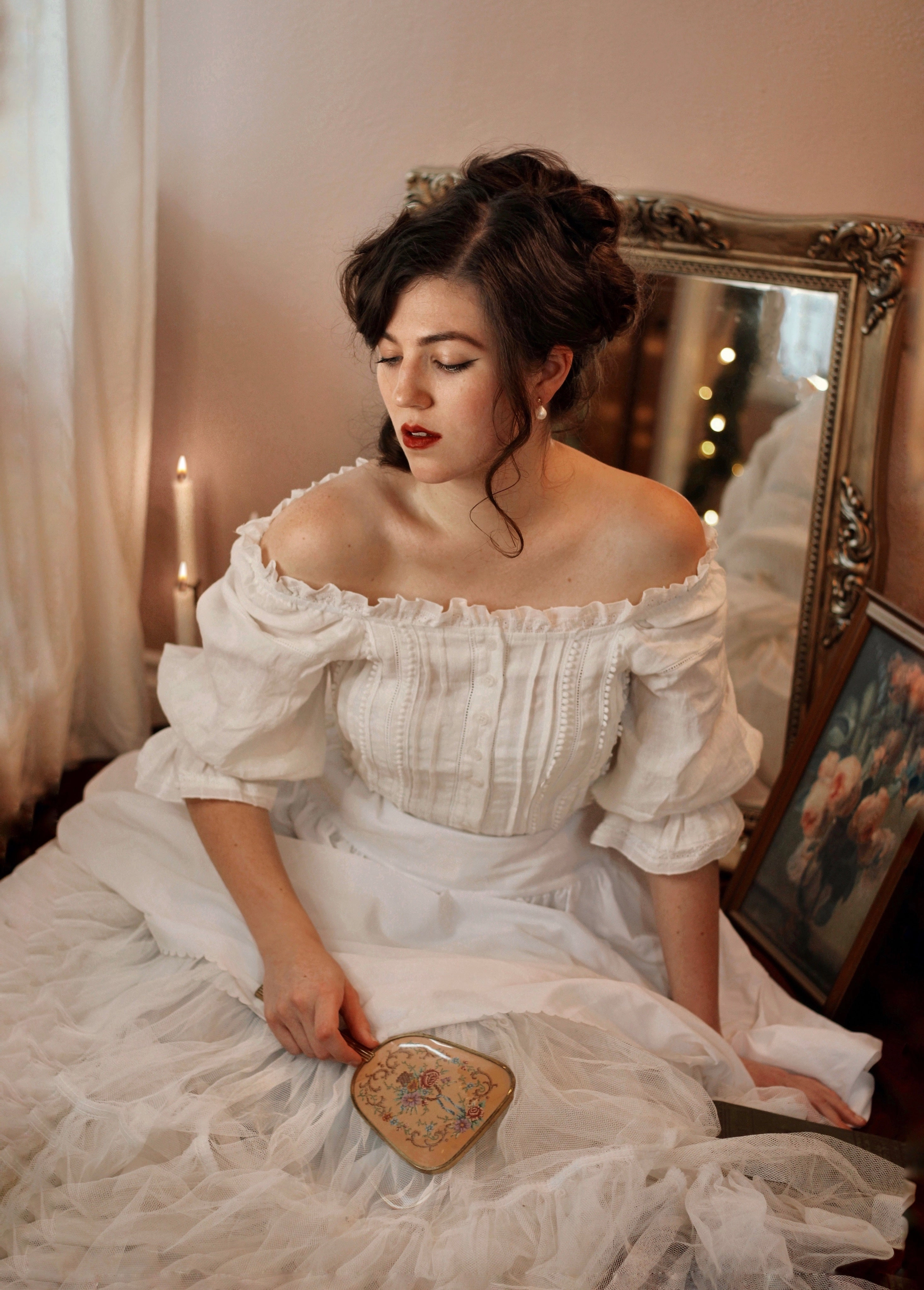 Martha 21 | Handmade lace linen blouse Smart Fit